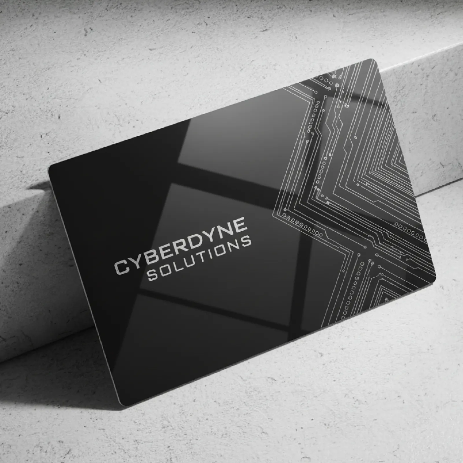 0.03" Black Aluminum Business Cards (15pcs) - Image 2