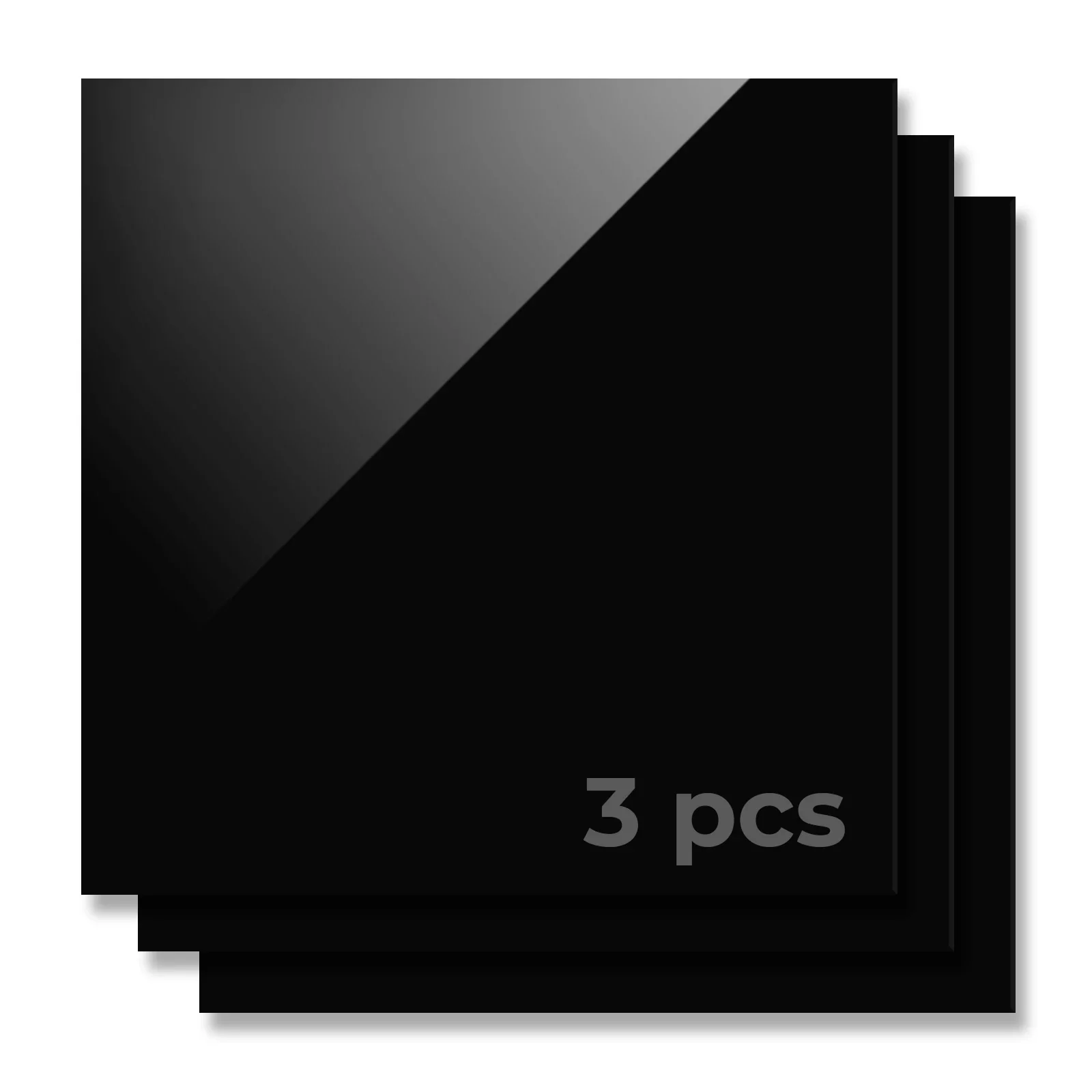 1/8" Black Fire Retardant Acrylic Sheet Plexiglass for Diode Laser Cutting (3pcs) - Image 4