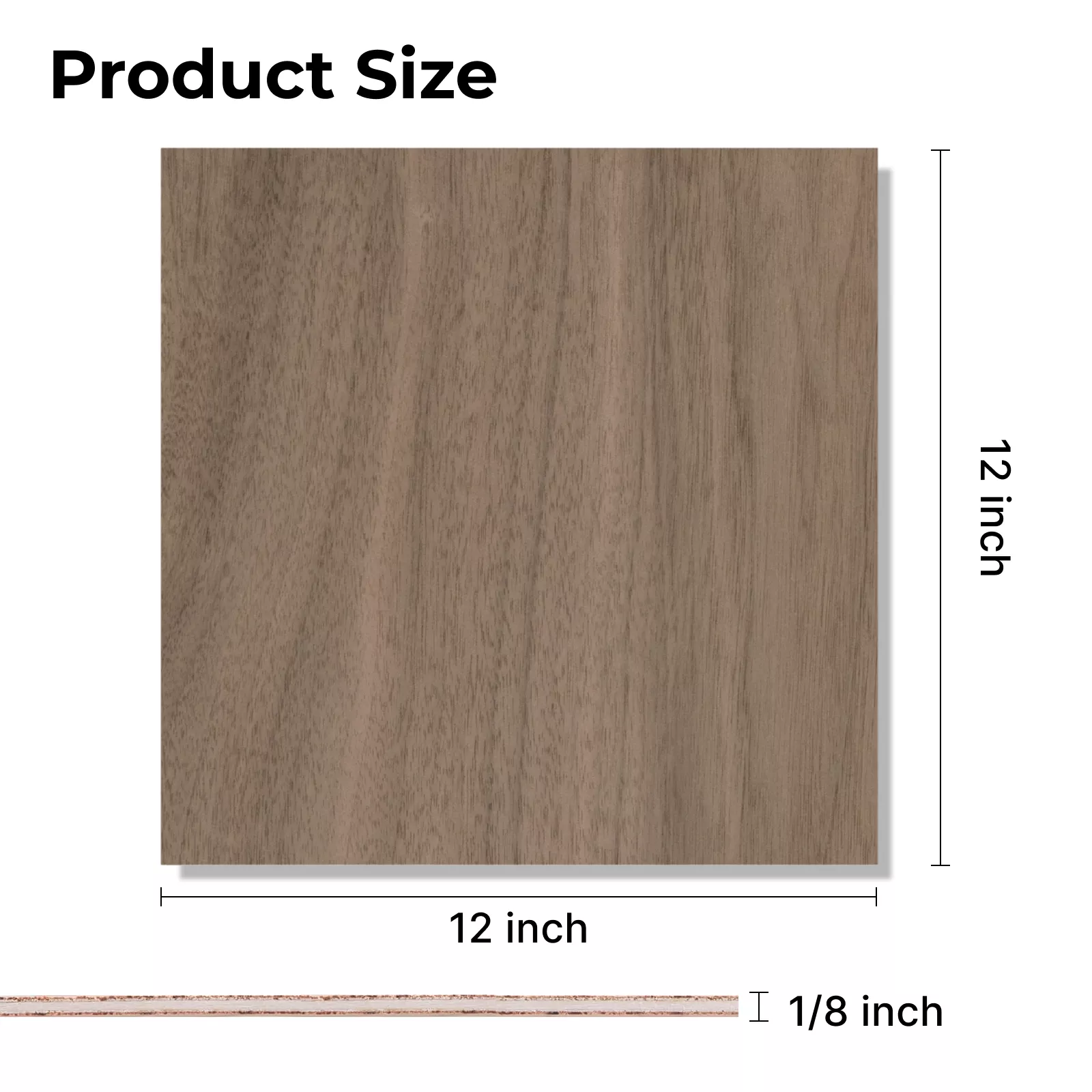 1/8" Black Walnut & Basswood Plywood Sheet (4pcs) - Image 3