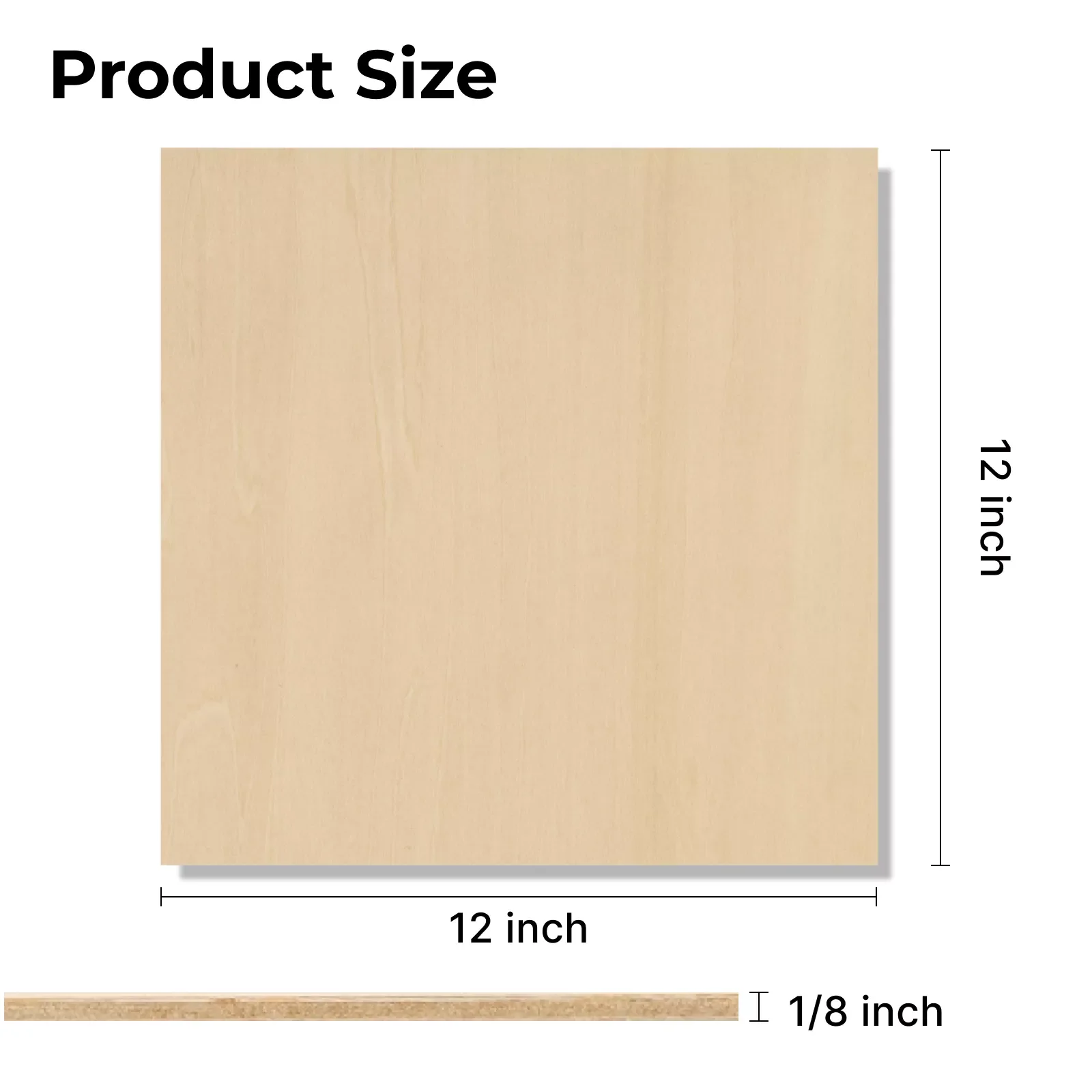 1/8" Black Walnut & Basswood Plywood Sheet (4pcs) - Image 4
