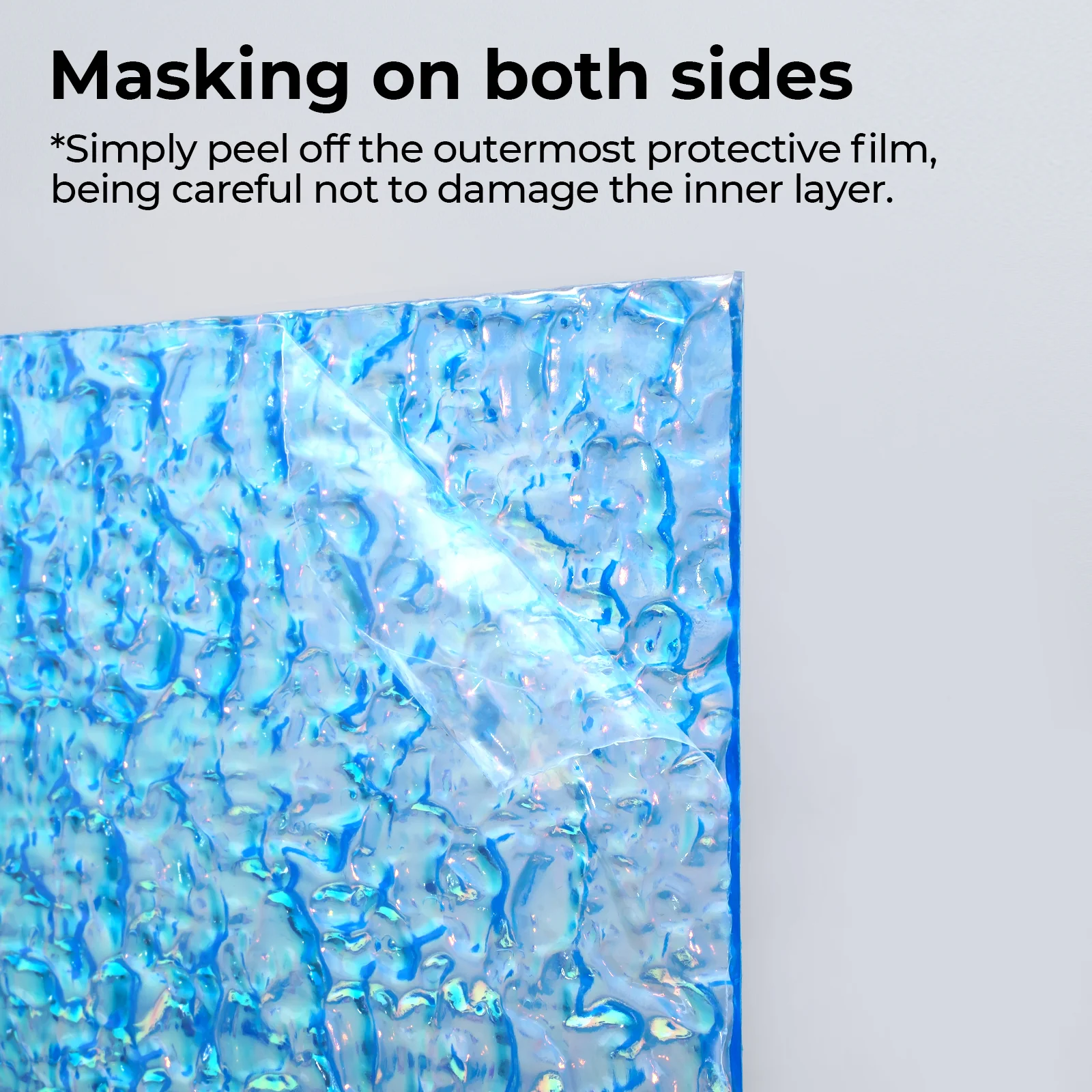 1/8" Clear Iridescent Acrylic Plexiglass Sheet (3pcs) - Image 12