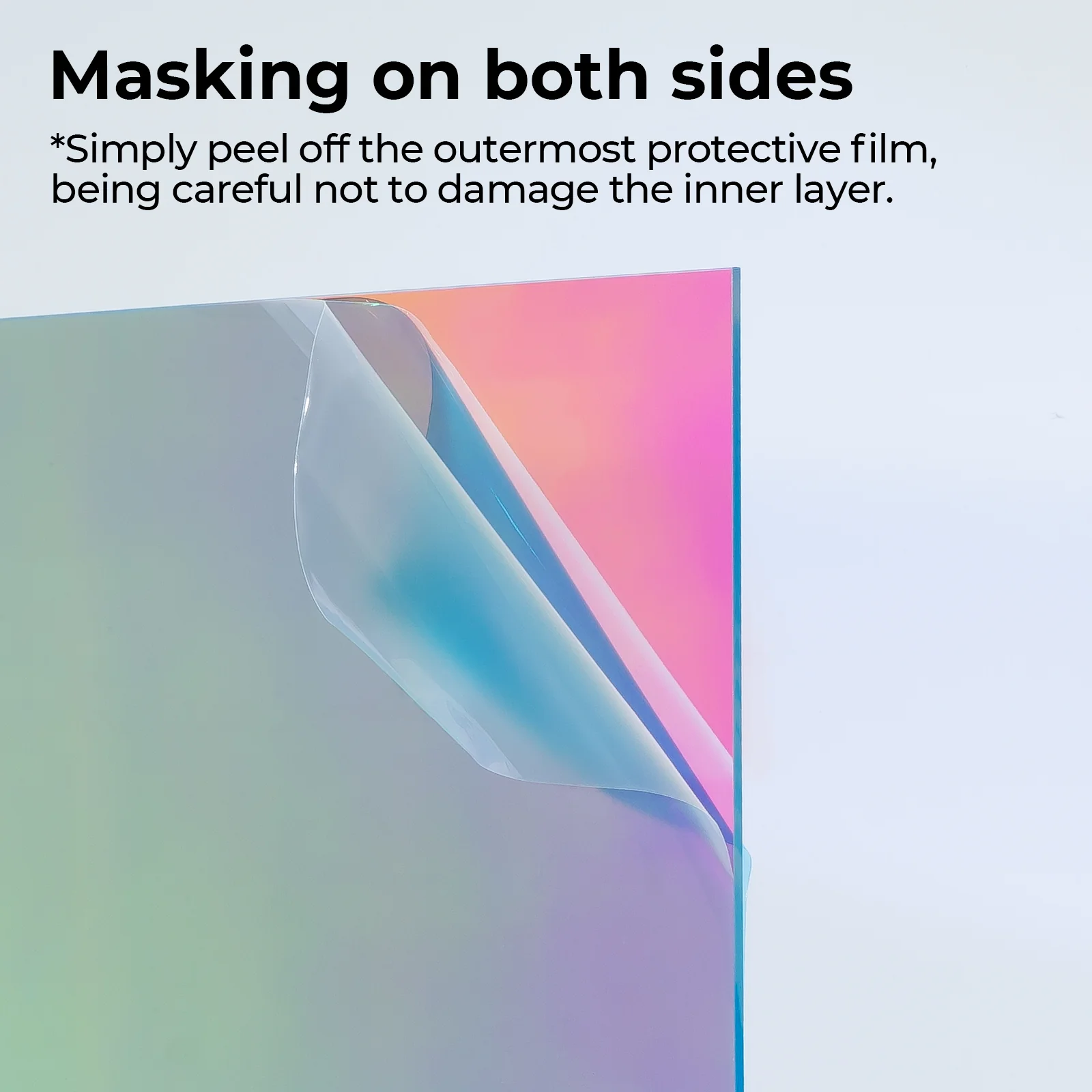 1/8" Clear Iridescent Acrylic Plexiglass Sheet (3pcs) - Image 25