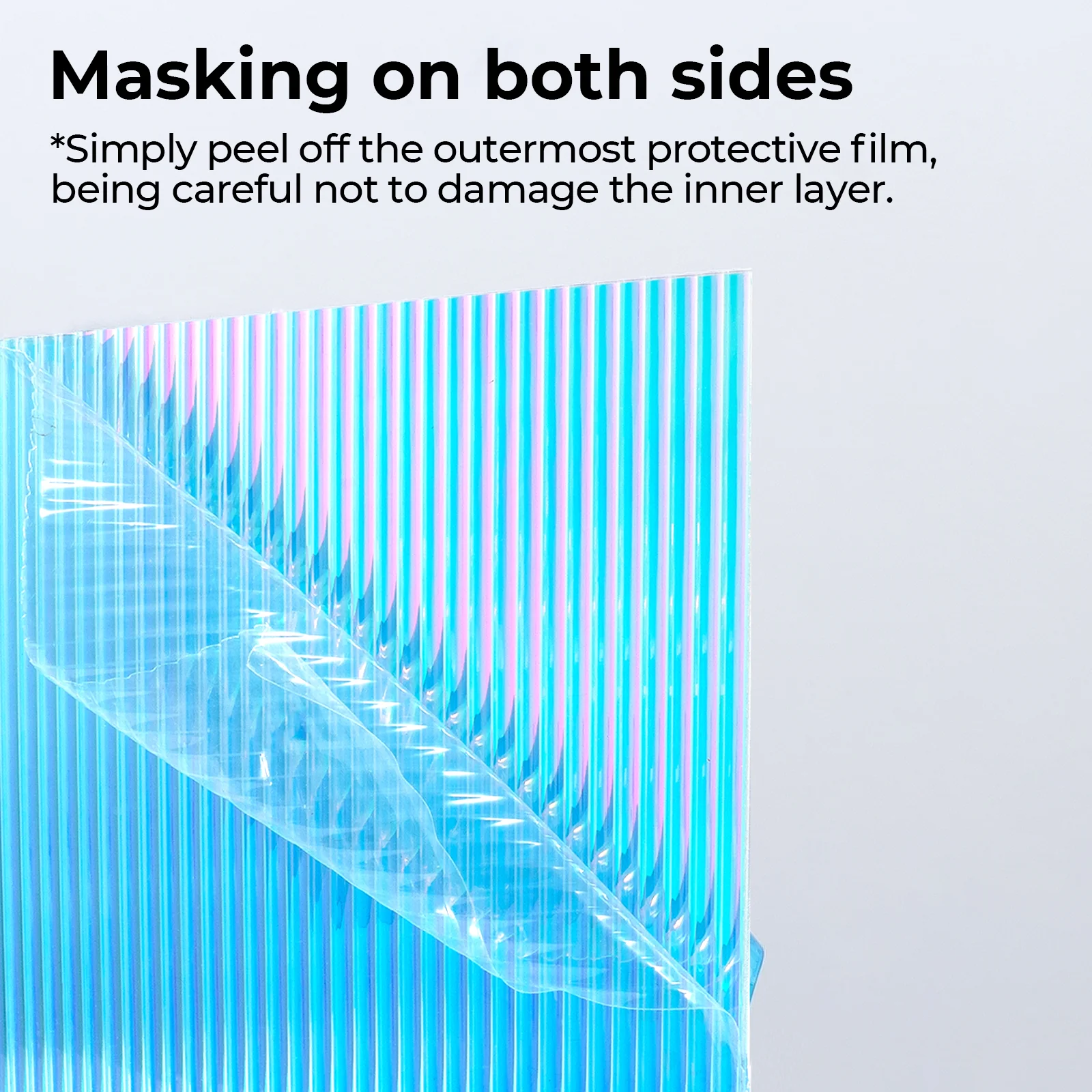 1/8" Clear Iridescent Acrylic Plexiglass Sheet (3pcs) - Image 5