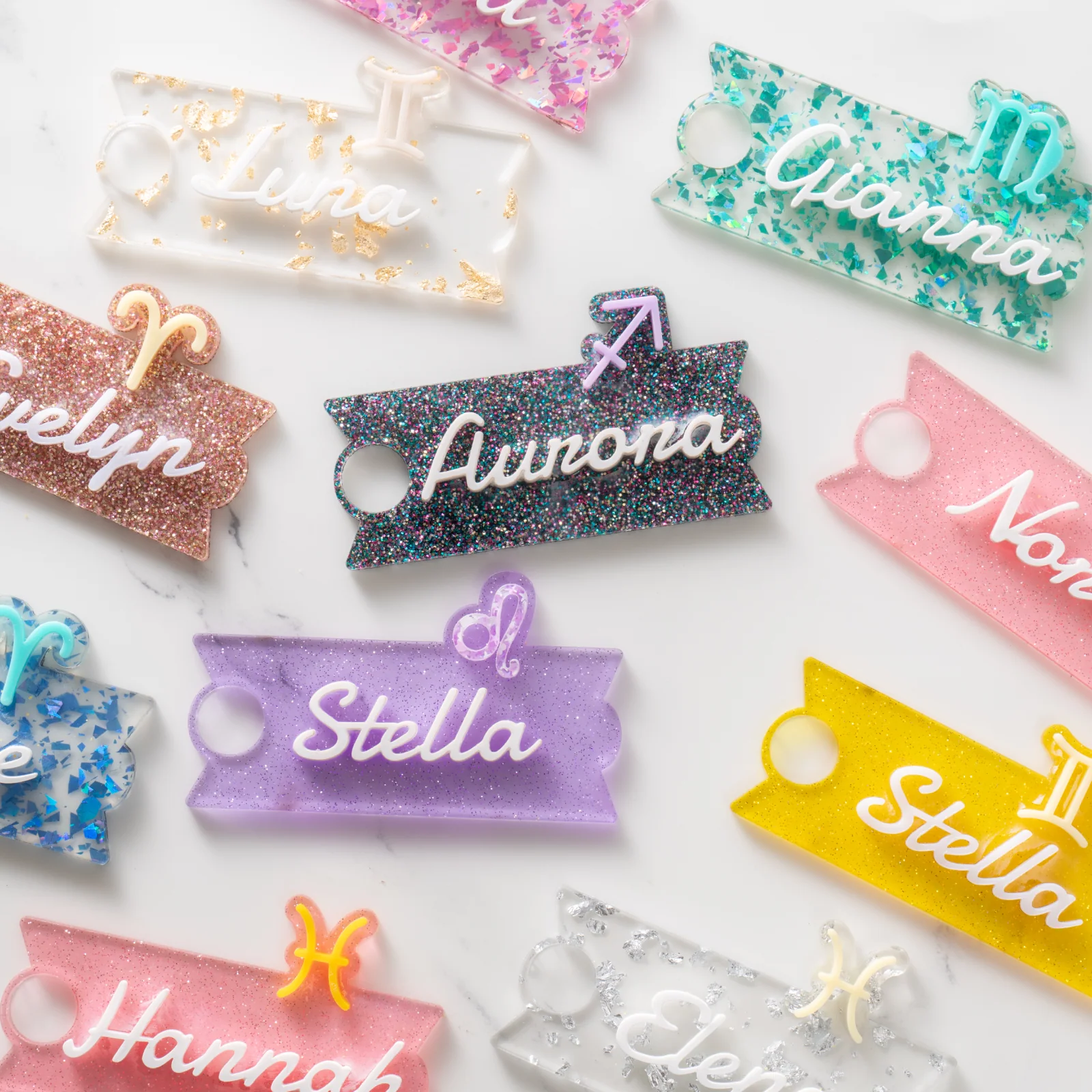 1/8" Glitter Acrylic Sample Set (13pcs) - Image 2