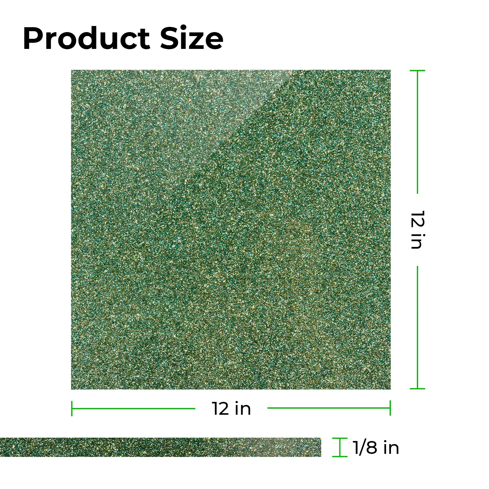 1/8" Glitter Opaque Glossy Acrylic Plexiglass Sheet (3pcs) - Image 4