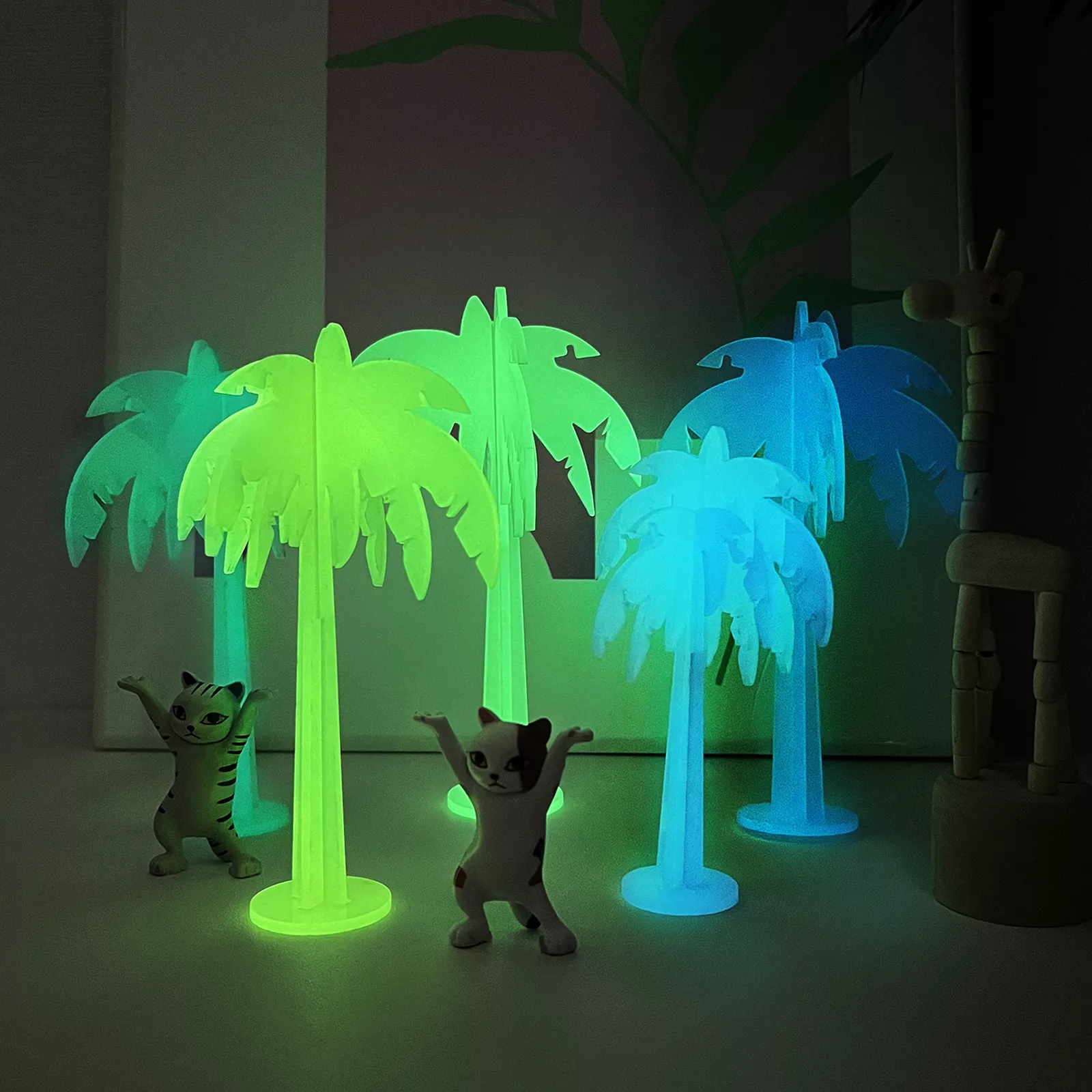 1/8" Glow in the Dark Acrylic Sample Set (5pcs) - Image 2