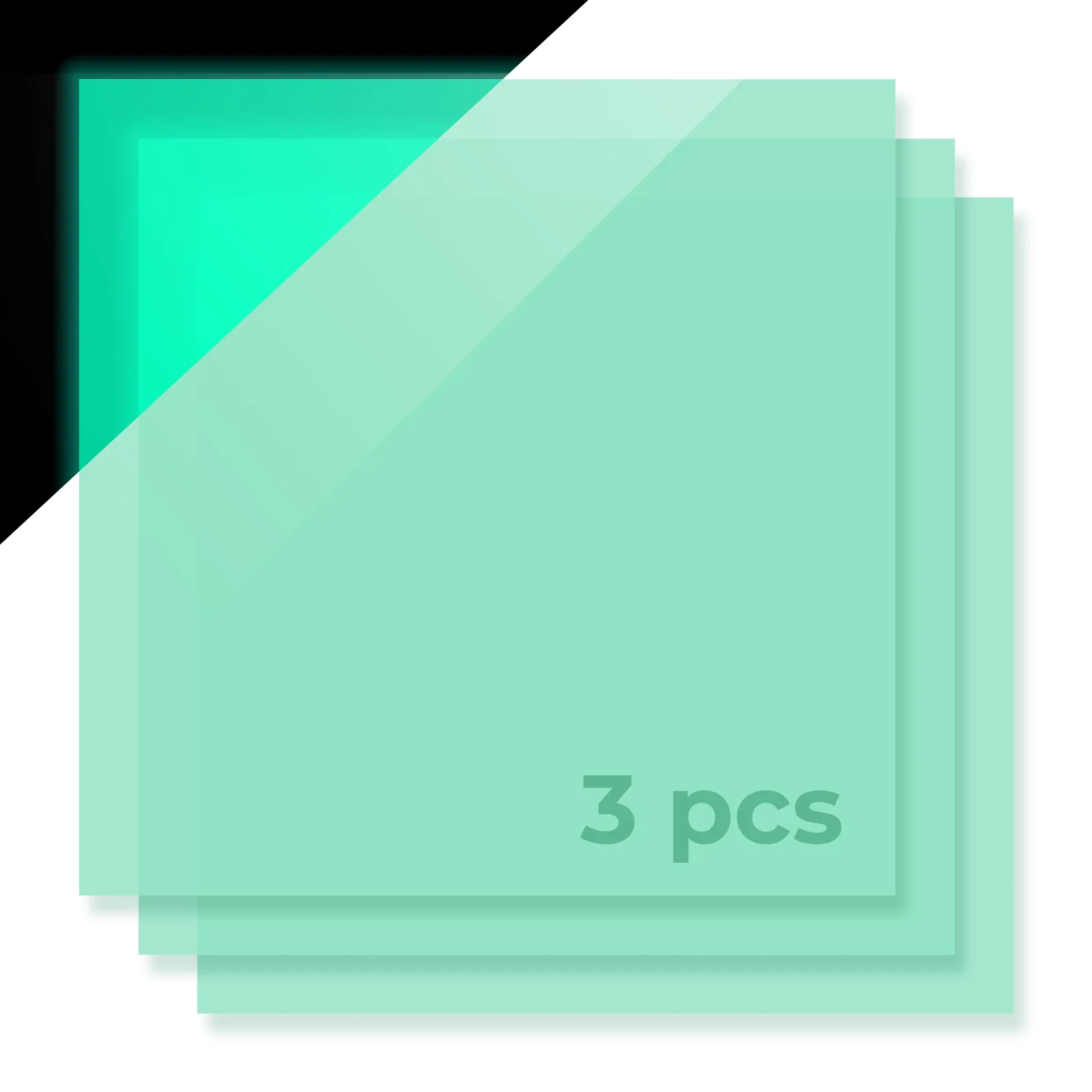 1/8" Glow in the Dark Acrylic Plexiglass Sheet (3pcs) - Image 4