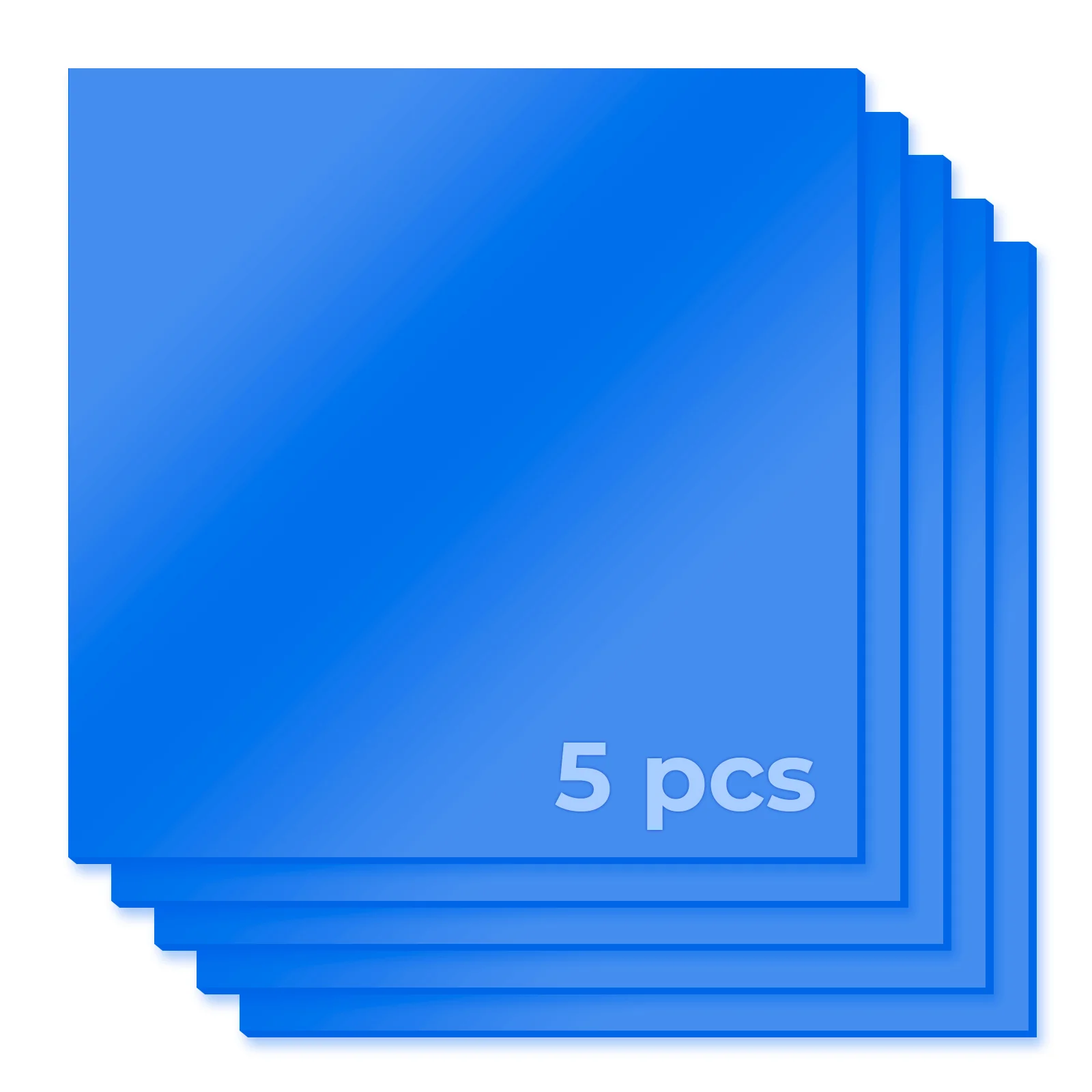 1/8" Light Blue Mirror Acrylic Sheet Plexiglass (5pcs) - Image 4