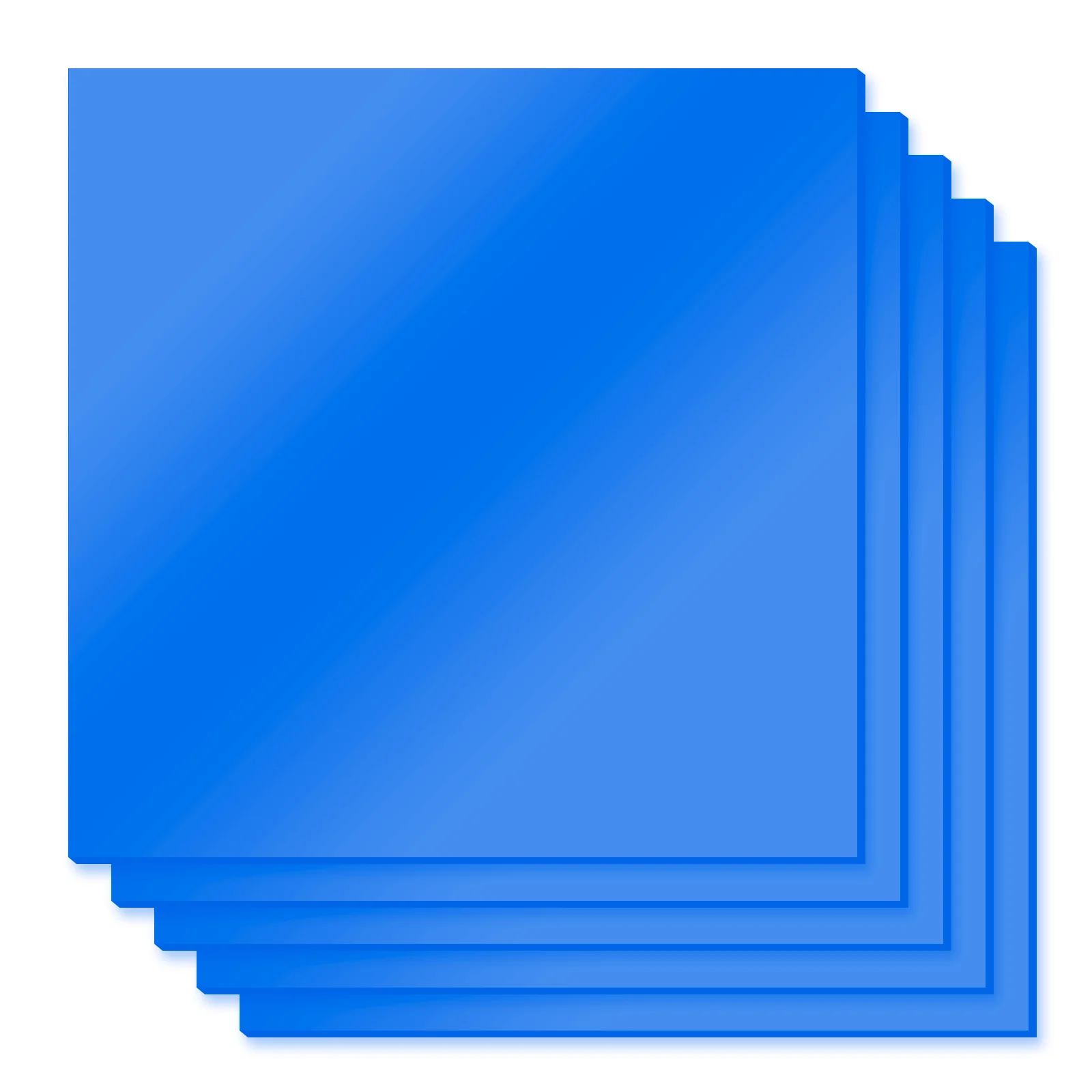 1/8" Light Blue Mirror Acrylic Sheet Plexiglass (5pcs) - Image 5
