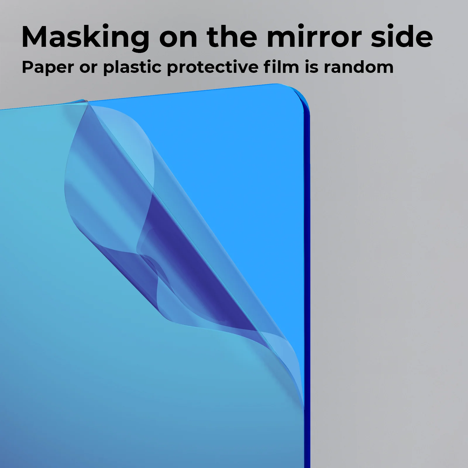 1/8" Light Blue Mirror Acrylic Sheet Plexiglass (5pcs) - Image 6