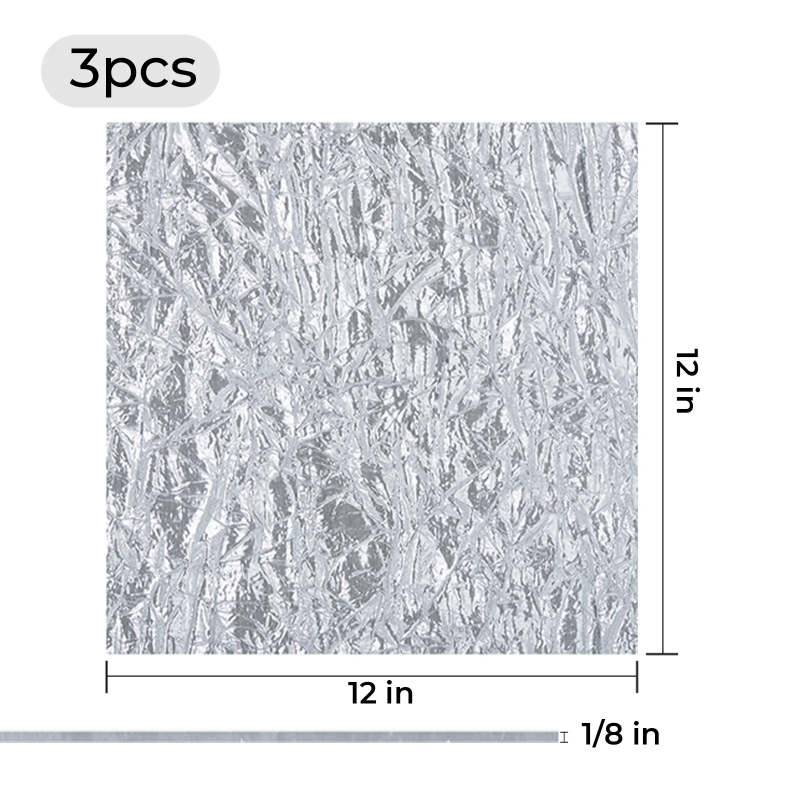 1/8" Metallic Mesh Acrylic Plexiglass Sheet (3pcs) - Image 3
