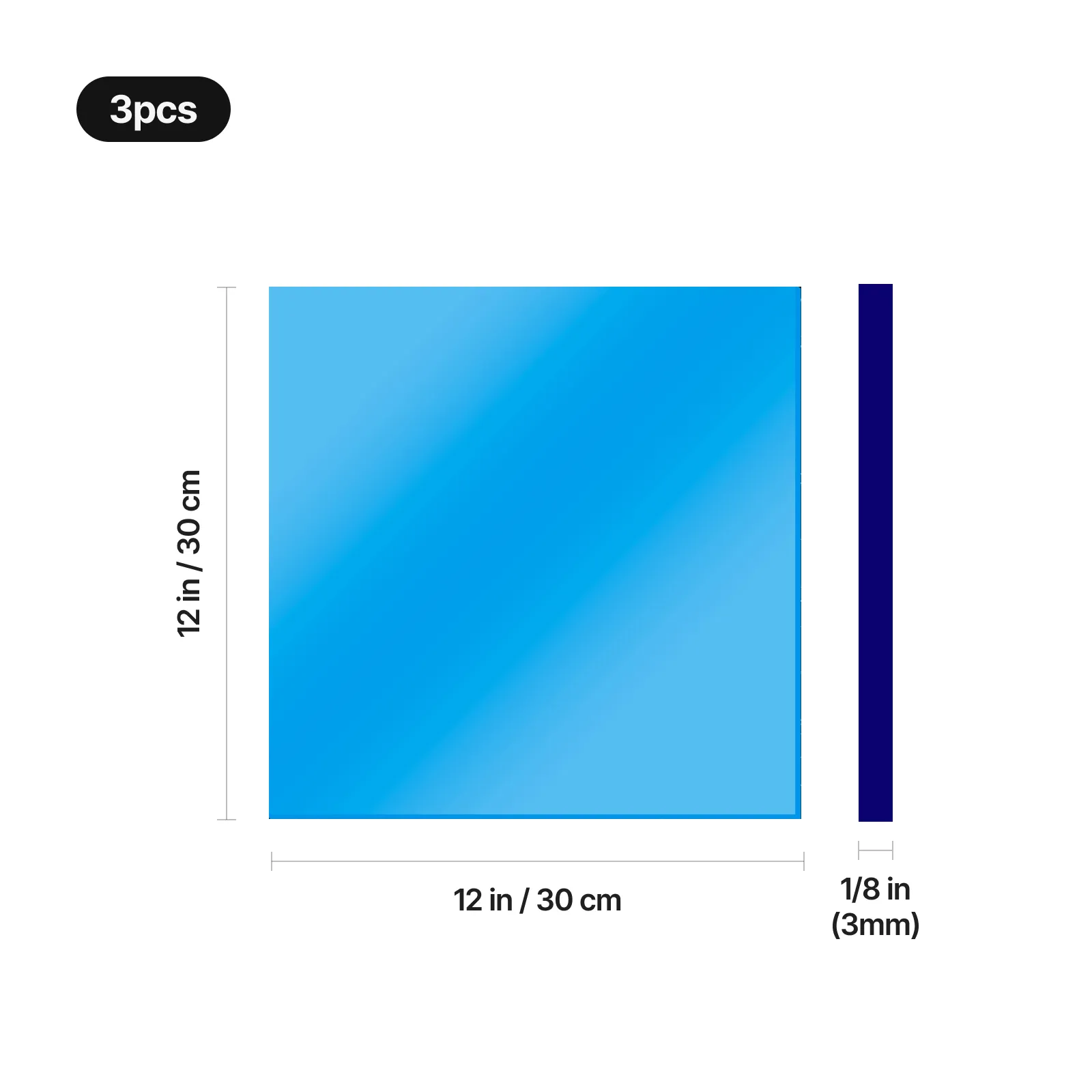 1/8" Mirror Acrylic Plexiglass Sheet - Image 9