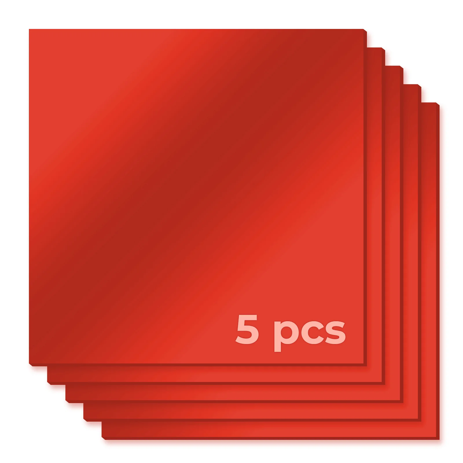 1/8" Pale Red Mirror Acrylic Sheet (5pcs) - Image 3