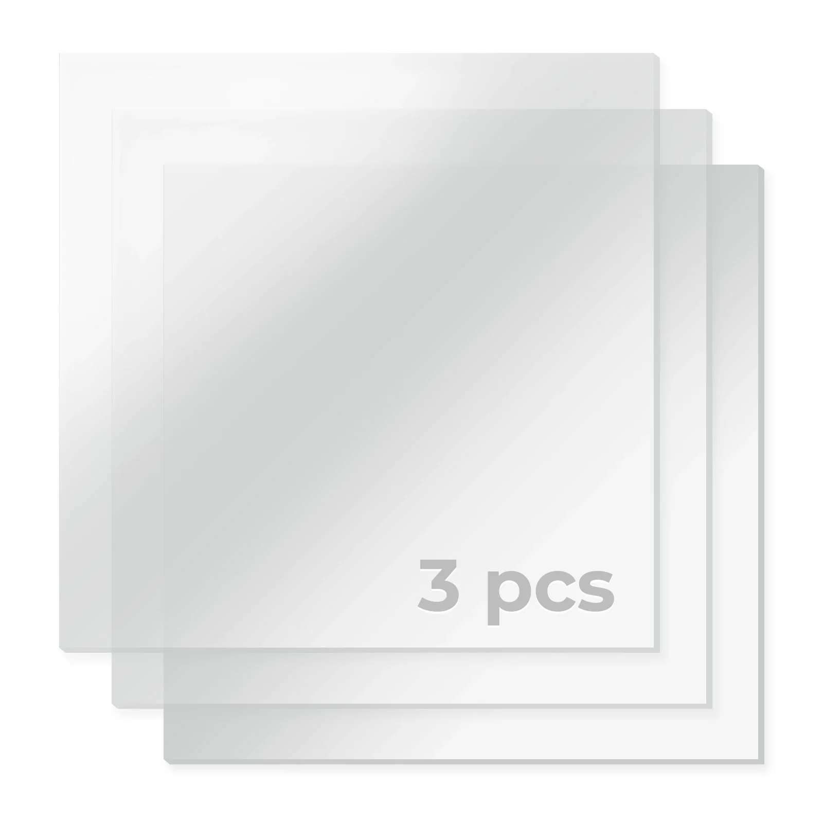 1/10" See-through Mirror Acrylic Sheet Plexiglass (3pcs) - Image 5