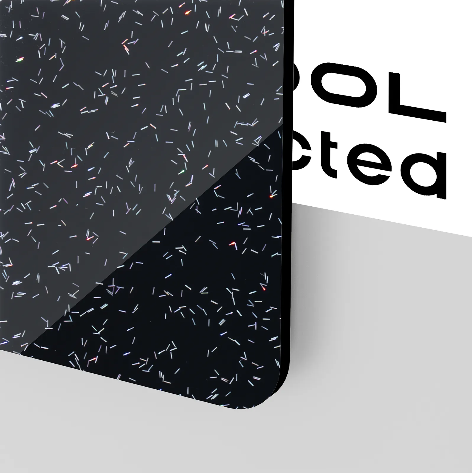 1/8" Sprinkles Glitter Black Acrylic Sheets (3pcs) - Image 5