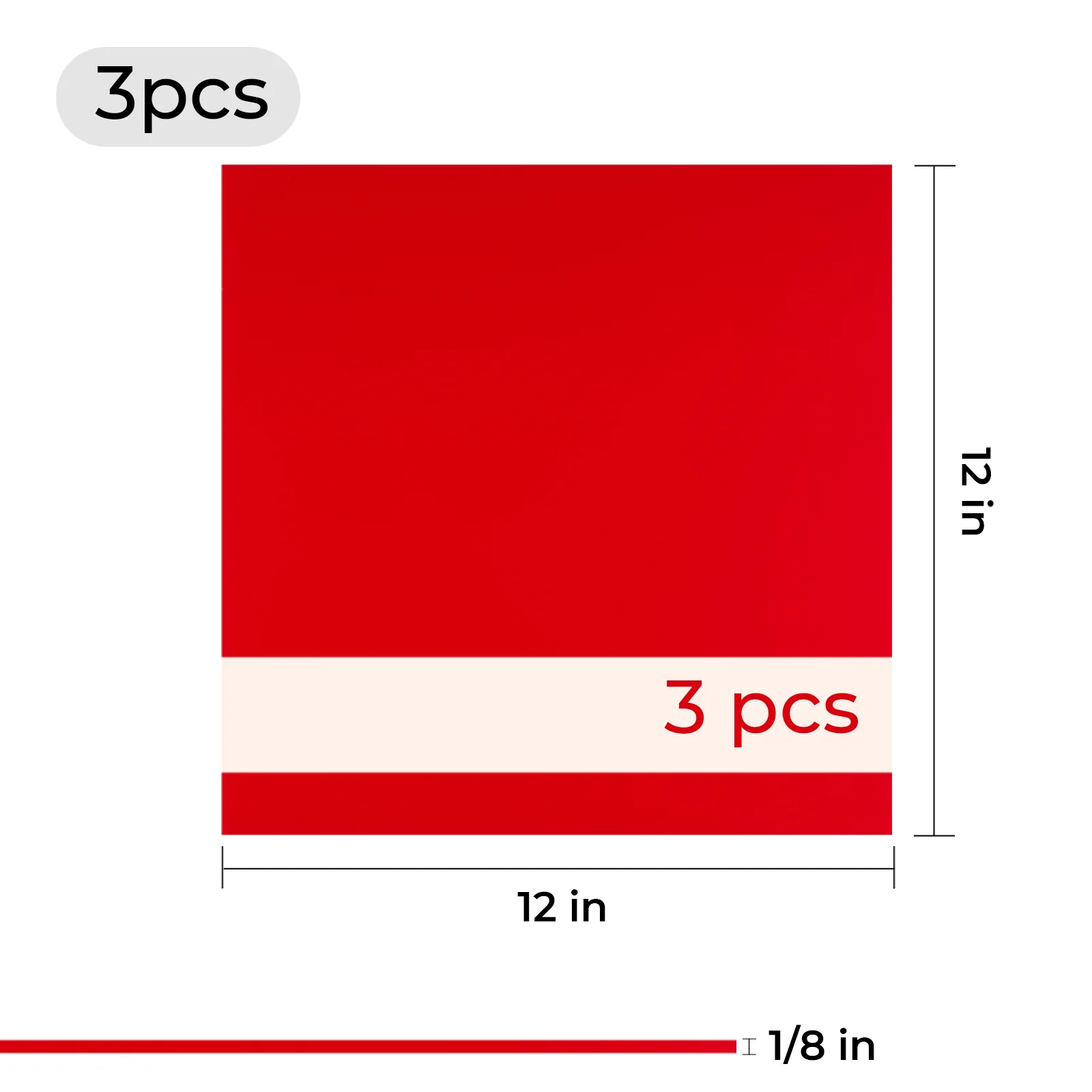 1/8" Two-Tone Glossy Acrylic Sheet Plexiglass (3pcs) - Image 27
