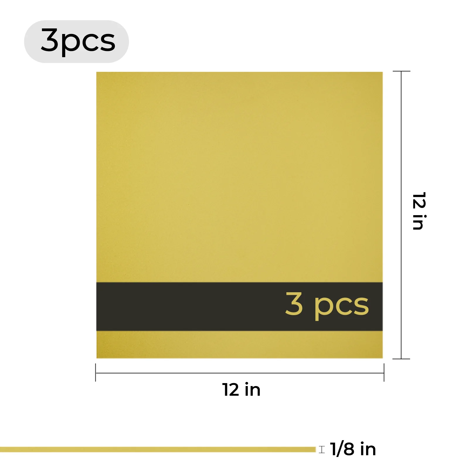 1/8" Two-Tone Glossy Acrylic Sheet Plexiglass (3pcs) - Image 30