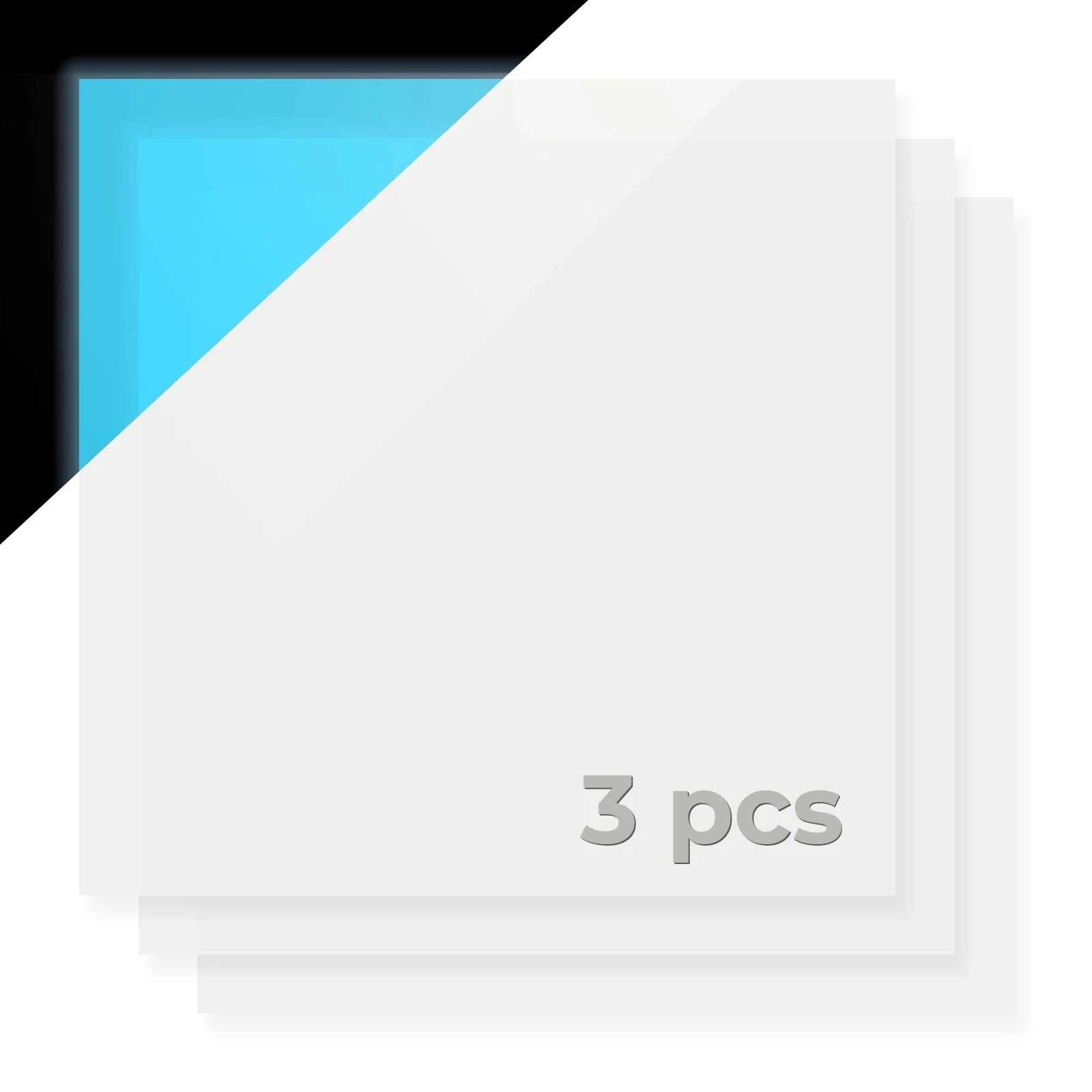 1/8" White Glow in the Dark Acrylic Sheet Plexiglass (3pcs) - Image 5