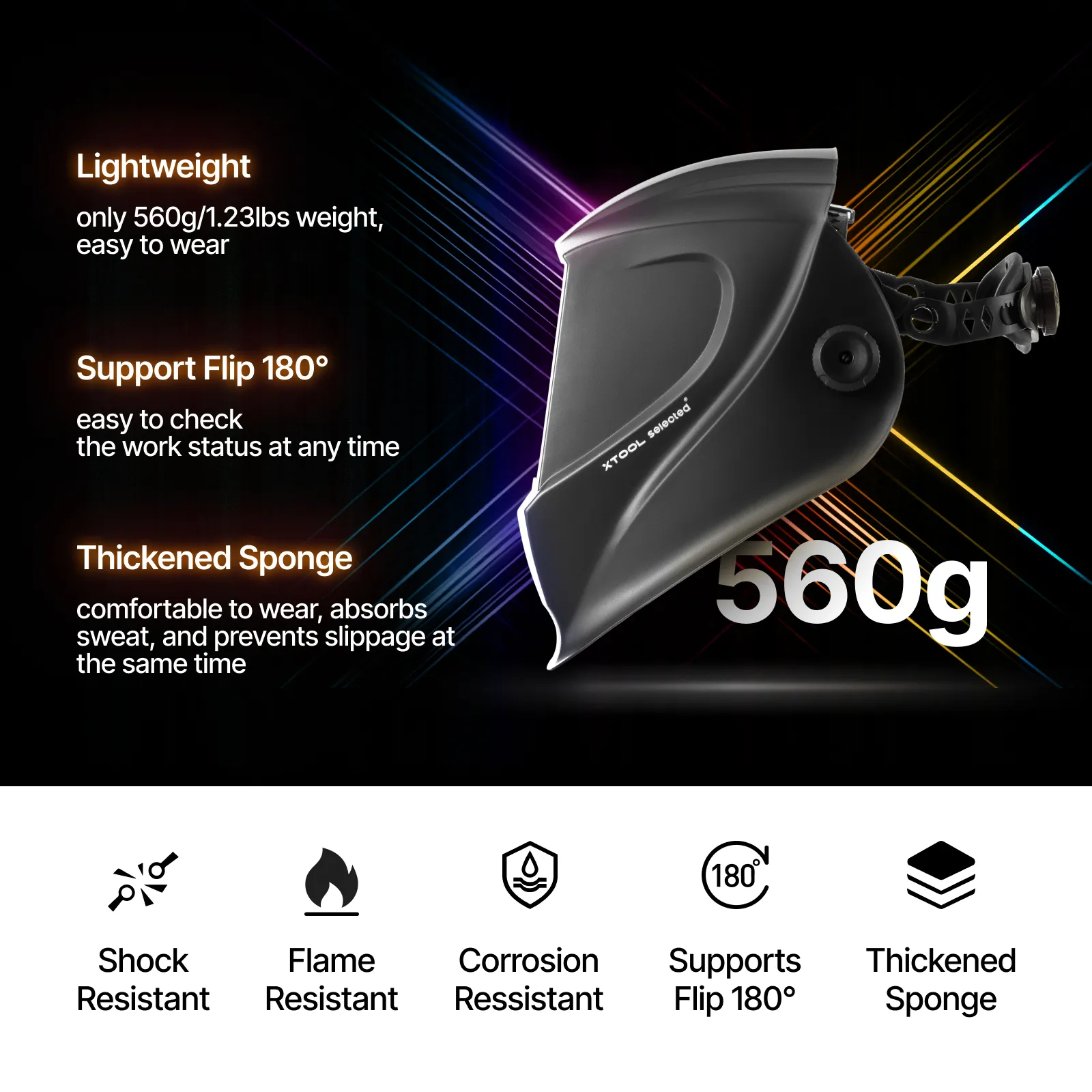 1080nm Auto-Darkening Laser Welding Helmet - Image 6
