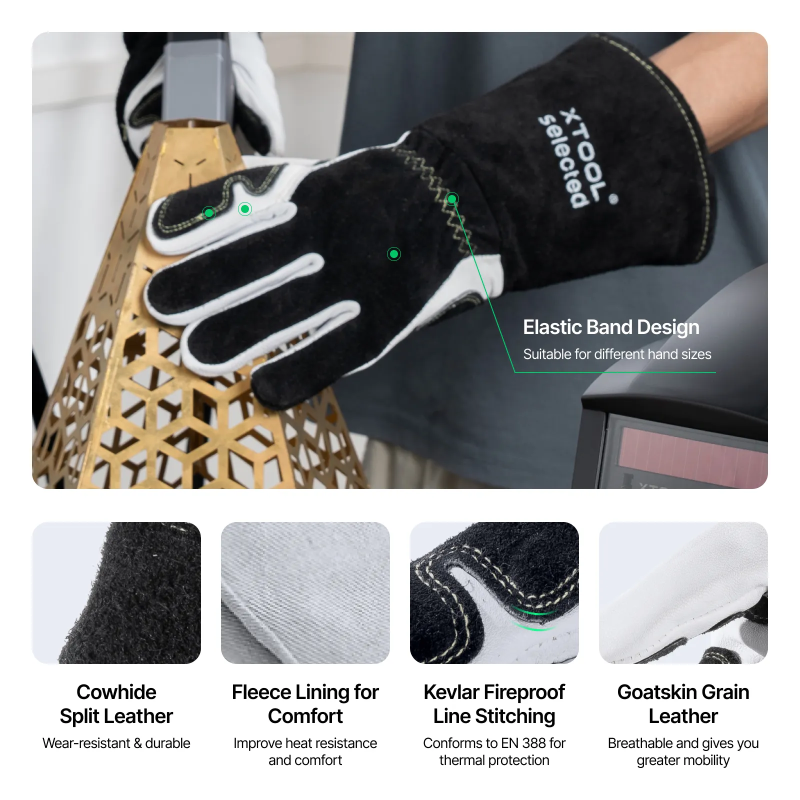 14in Laser Welding Gloves for xTool MetalFab - Image 4