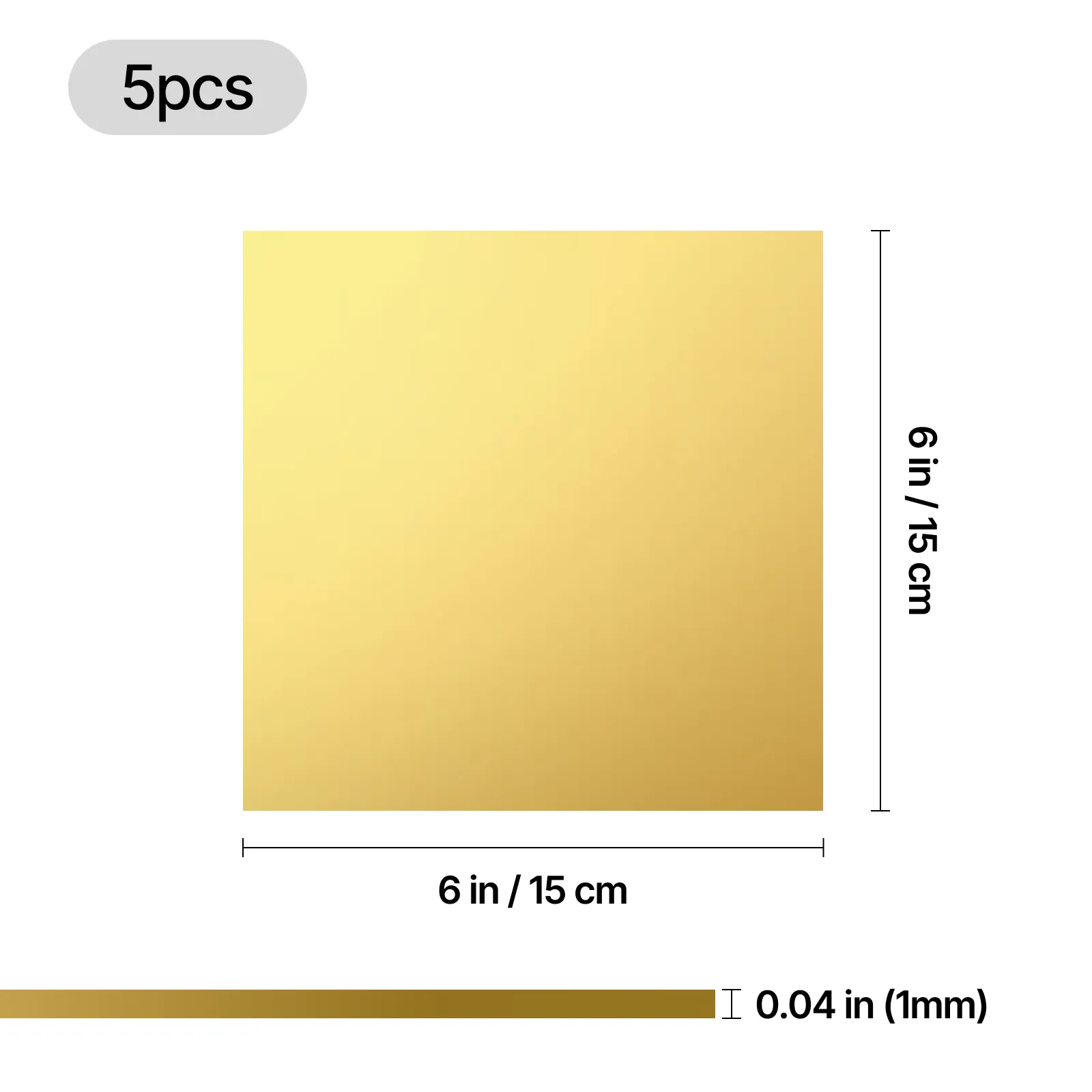 3/64" Brass Sheets (5pcs) - Image 3