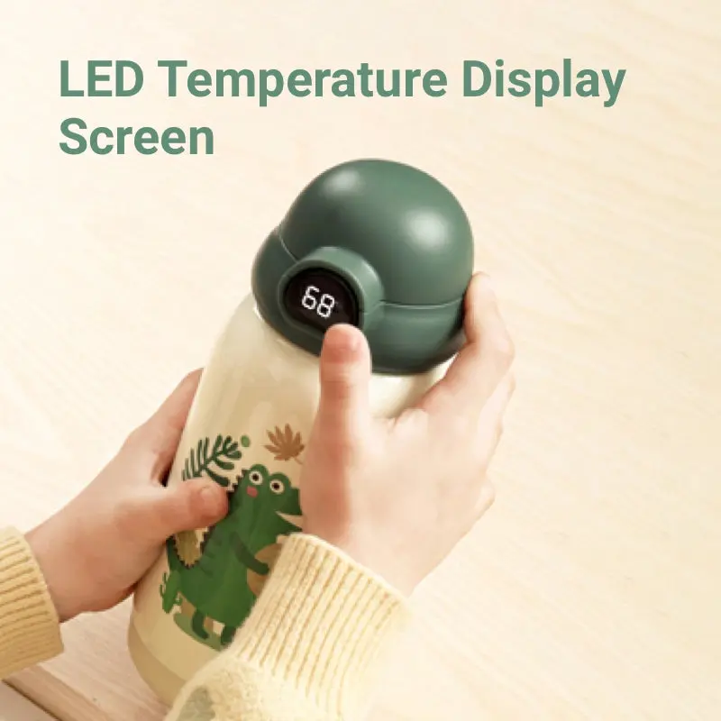 20oz Cute Water Bottle with LED Temperature Display - Image 4