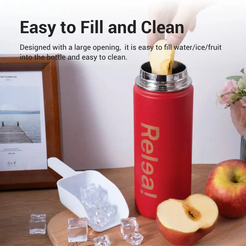 20oz Stainless Steel Water Bottle with Spout Lids - Image 4