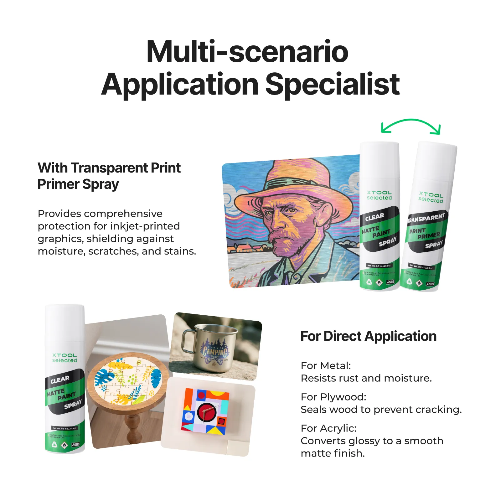 8.5oz Clear Matte Paint Spray for xTool M1 Ultra (1pcs) - Image 3