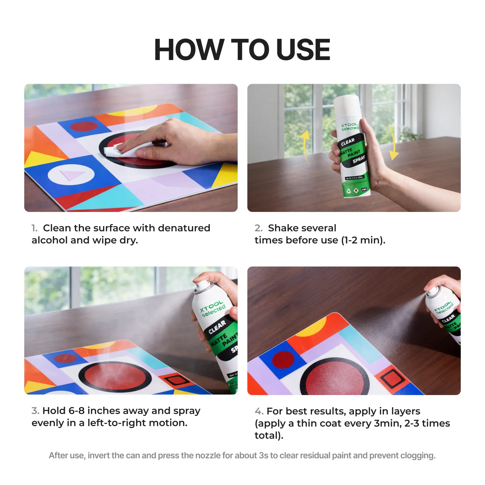 8.5oz Clear Matte Paint Spray for xTool M1 Ultra (1pcs) - Image 4