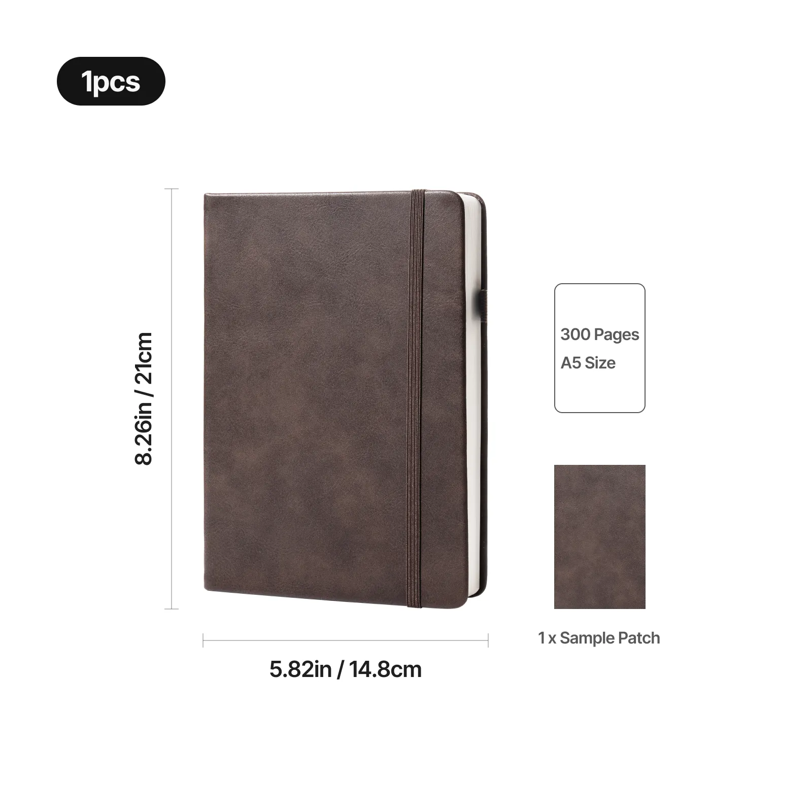 A5 Laserable PU Notebook (300 Pages) - Image 11