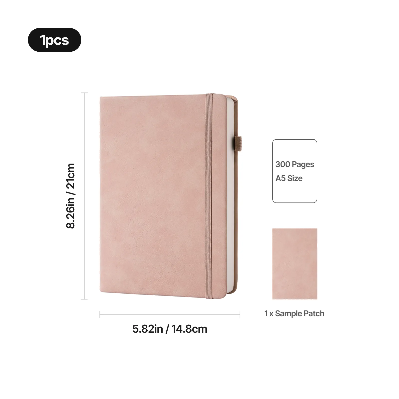 A5 Laserable PU Notebook (300 Pages) - Image 8