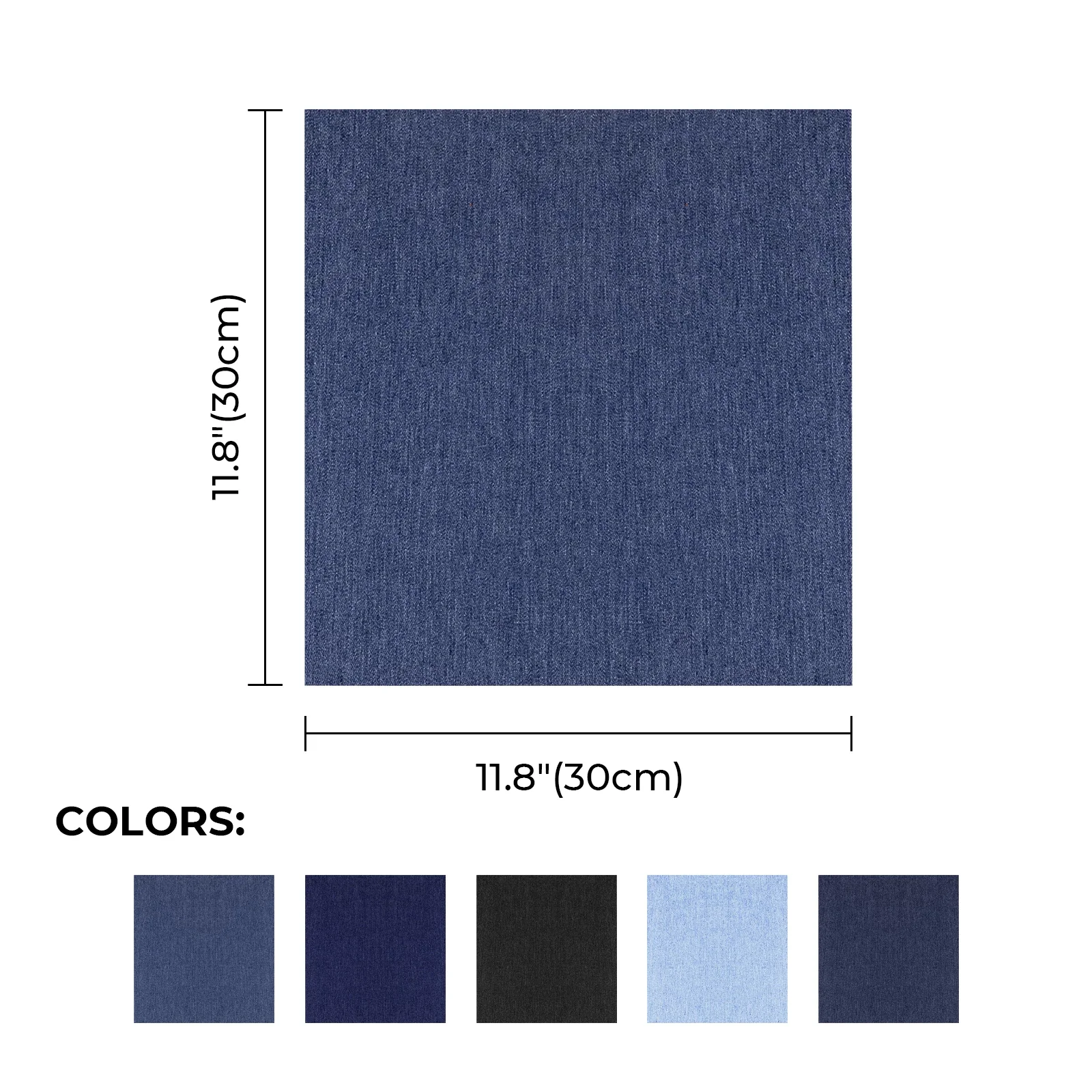 Assorted Color Denim Sheets (5pcs) - Image 3