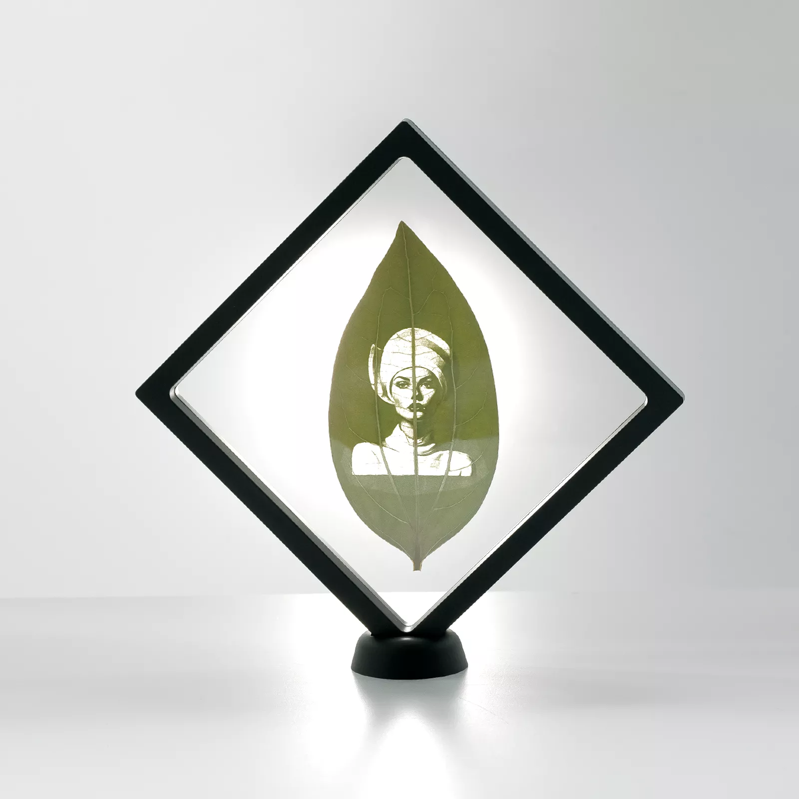 Black Floating Frame with Stand (2pcs) 7" x 7" - Image 2