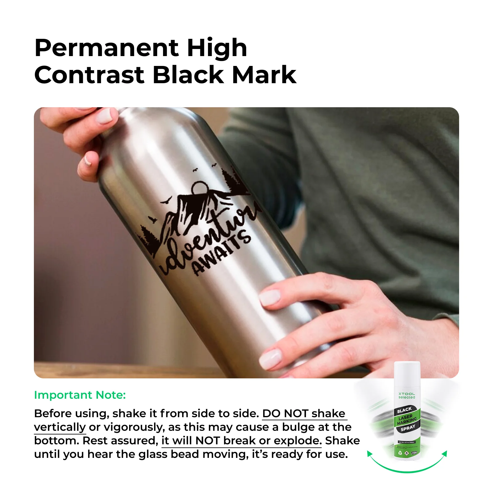 Black Laser Marking Spray (8.5oz) - Image 4