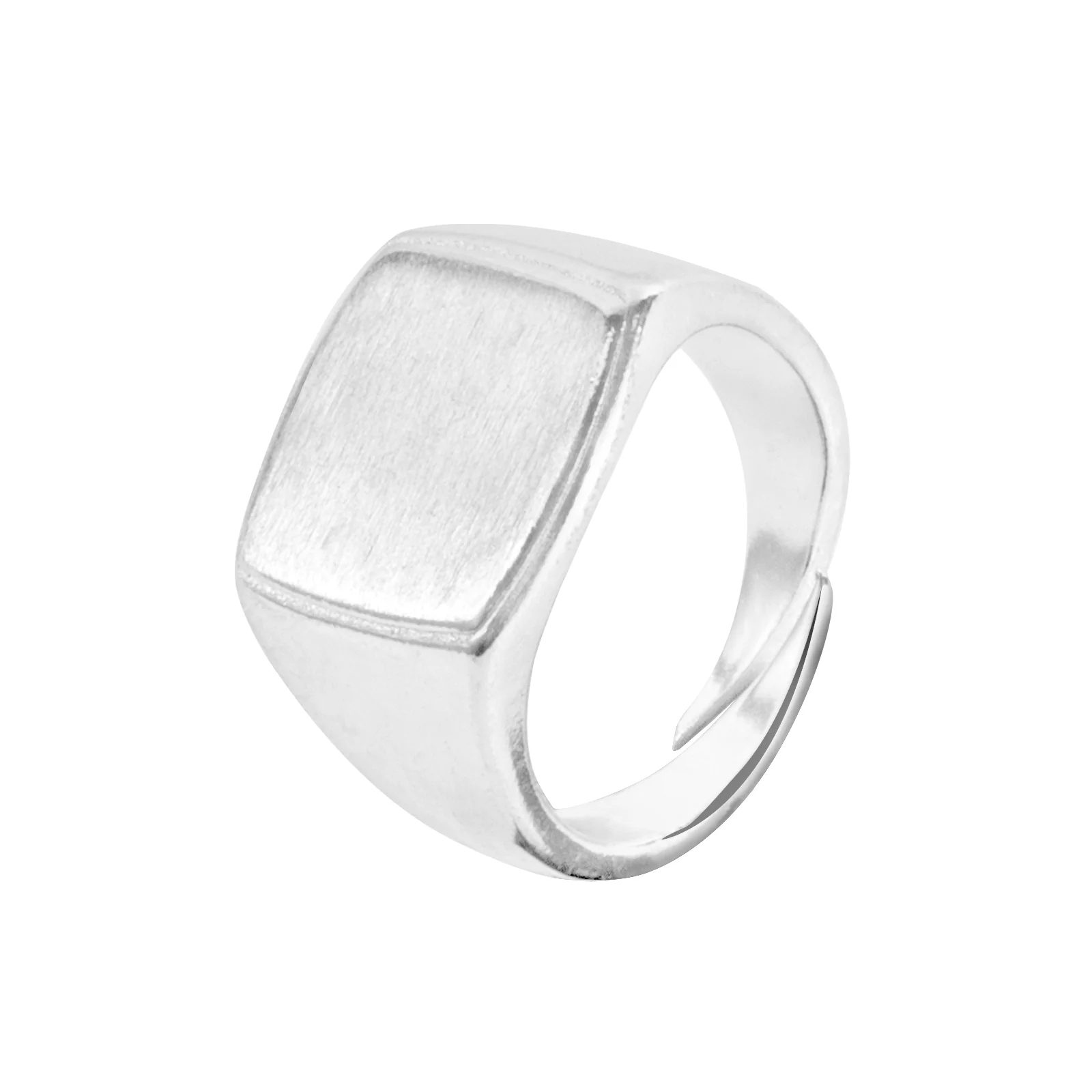 Brass Square Signet Rings (3pcs) - Image 4