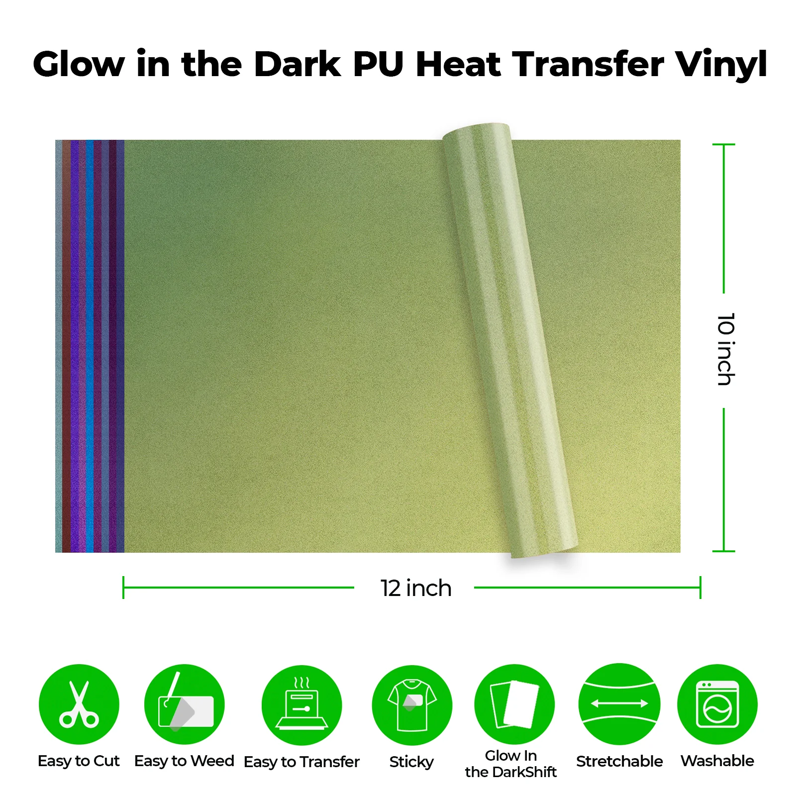Chameleon PU Heat Transfer Vinyl (30pcs) - Image 3
