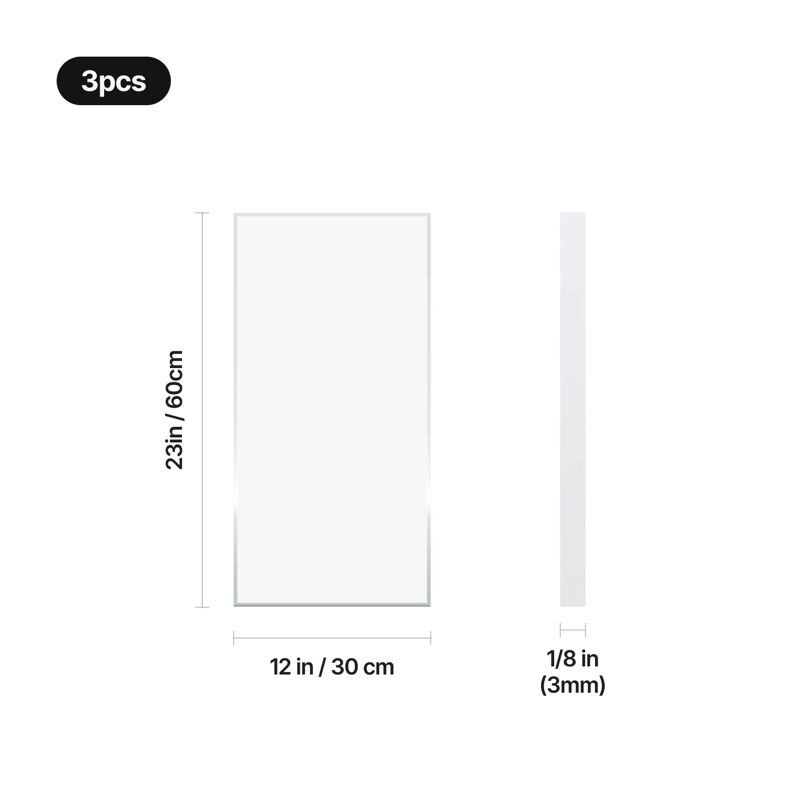 Clear Glossy Acrylic Plexiglass Sheet - Image 3