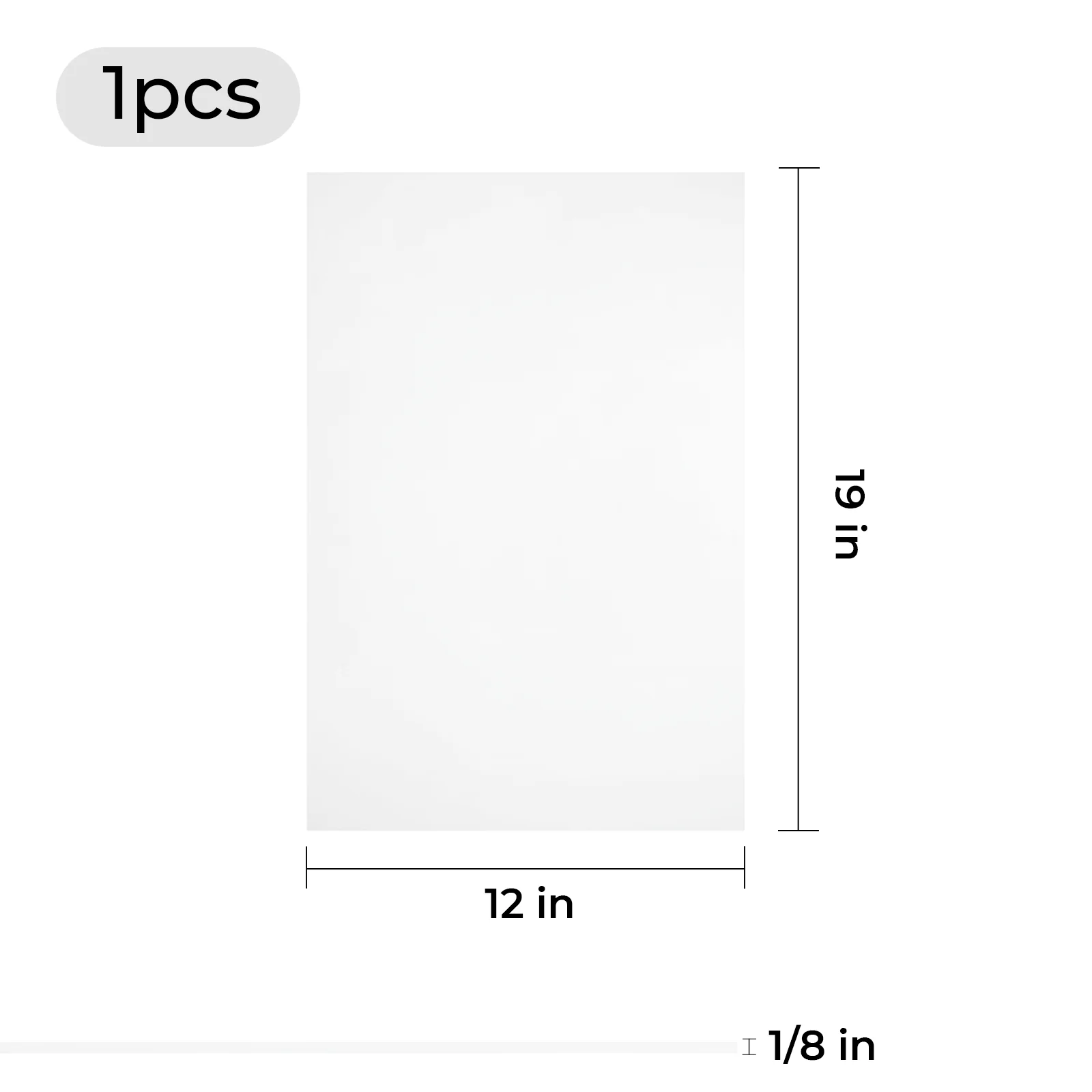 Clear Glossy Acrylic Plexiglass Sheet - Image 4
