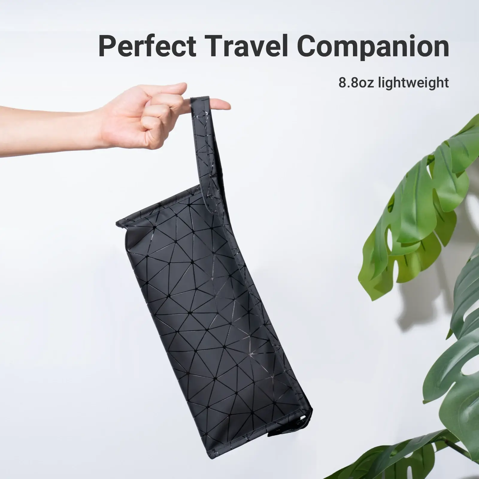 Geometric Pattern Portable Hair Dryer Bag for Travel - Image 4