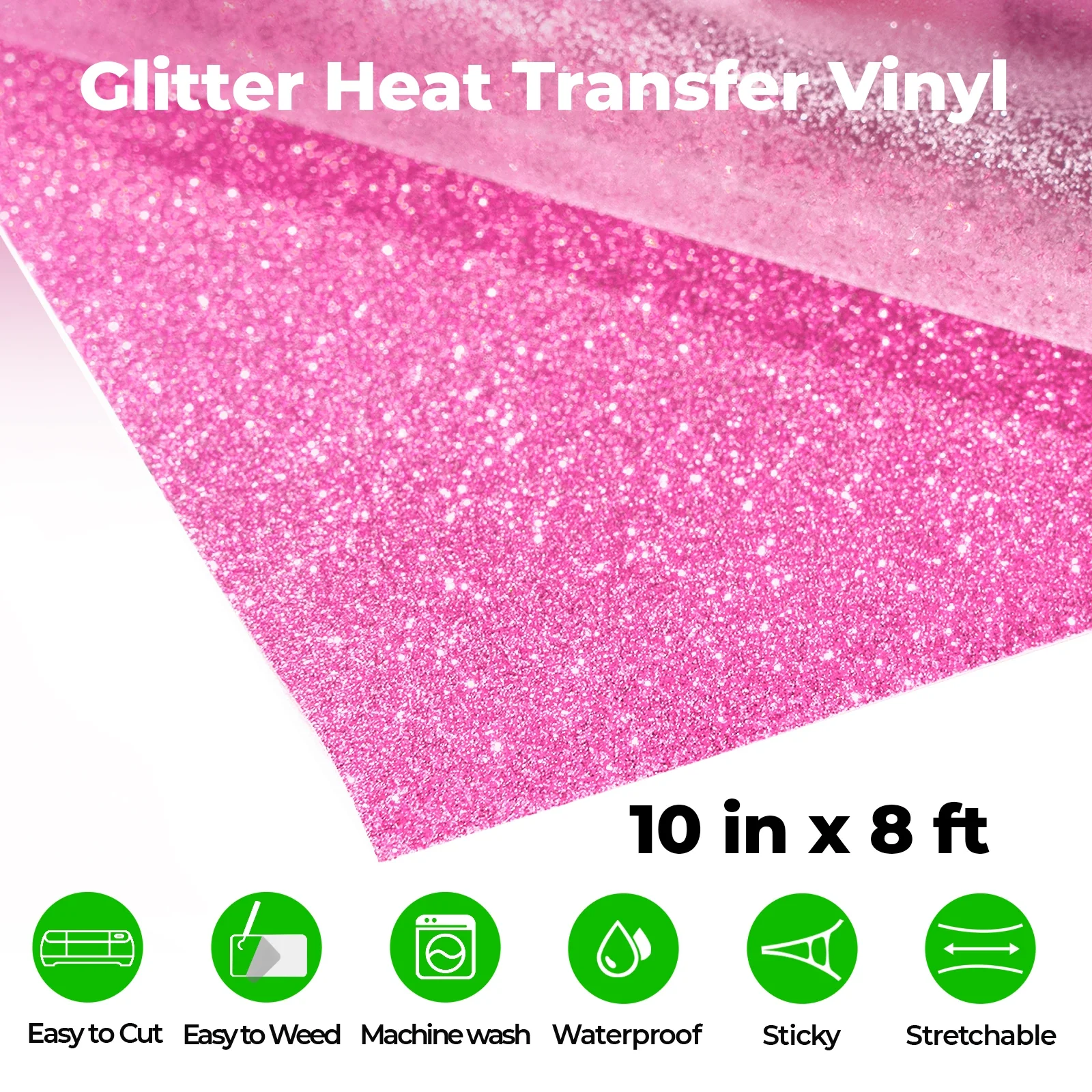 Glitter HTV Heat Transfer Vinyl Roll - Image 18