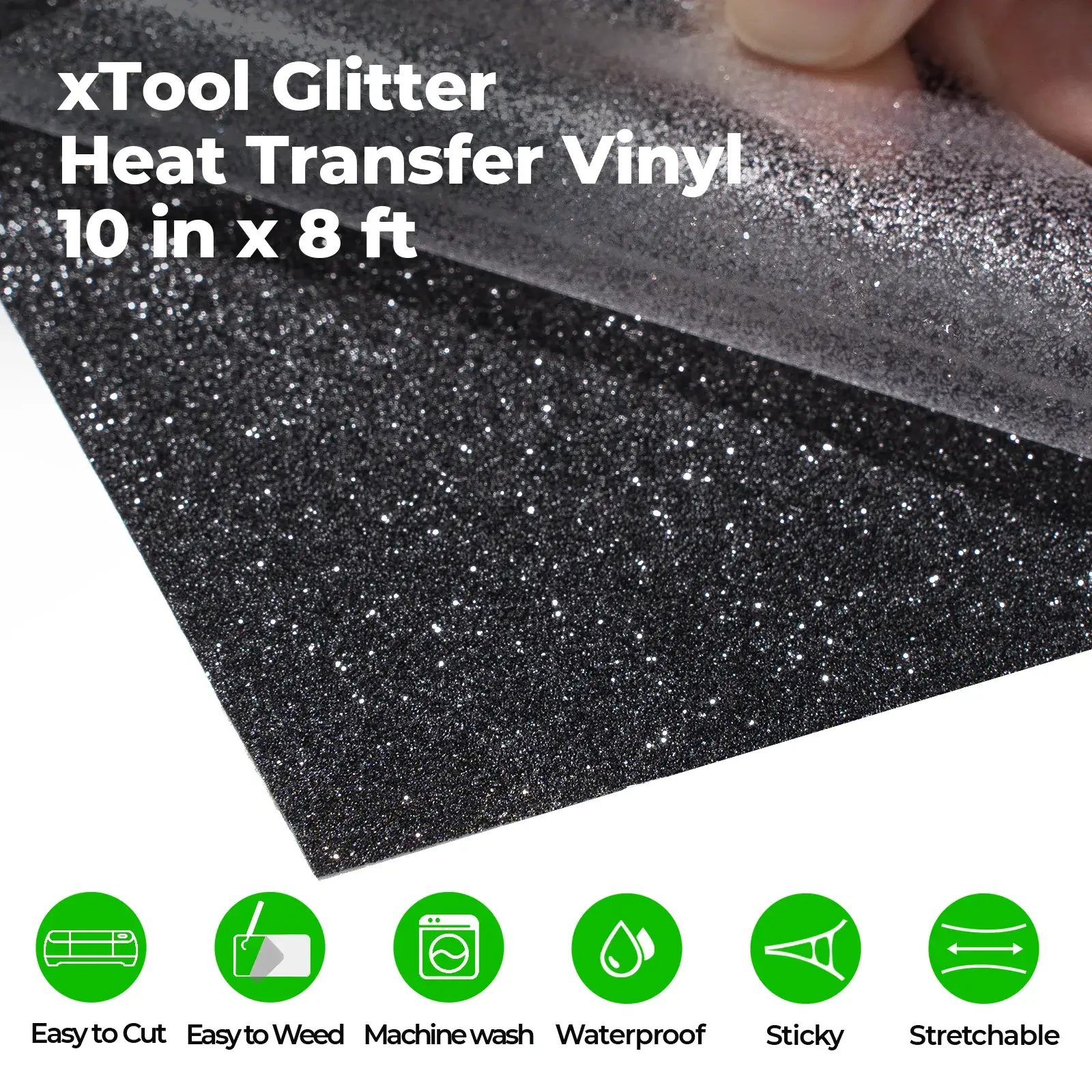 Glitter HTV Heat Transfer Vinyl Roll - Image 4