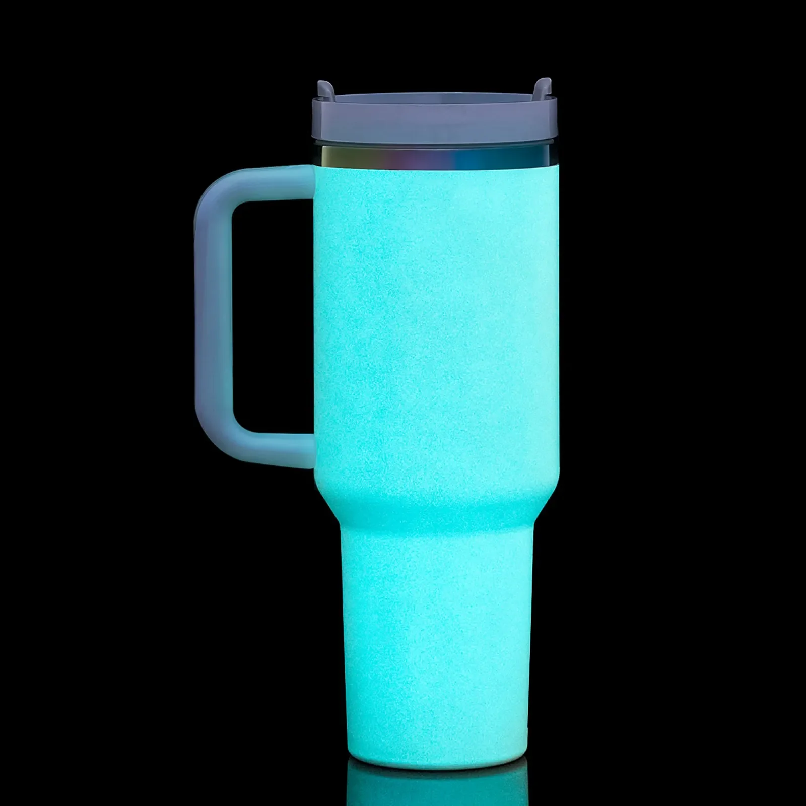 40oz Glow in the Dark Stainless Steel Tumbler with Handle - Image 19