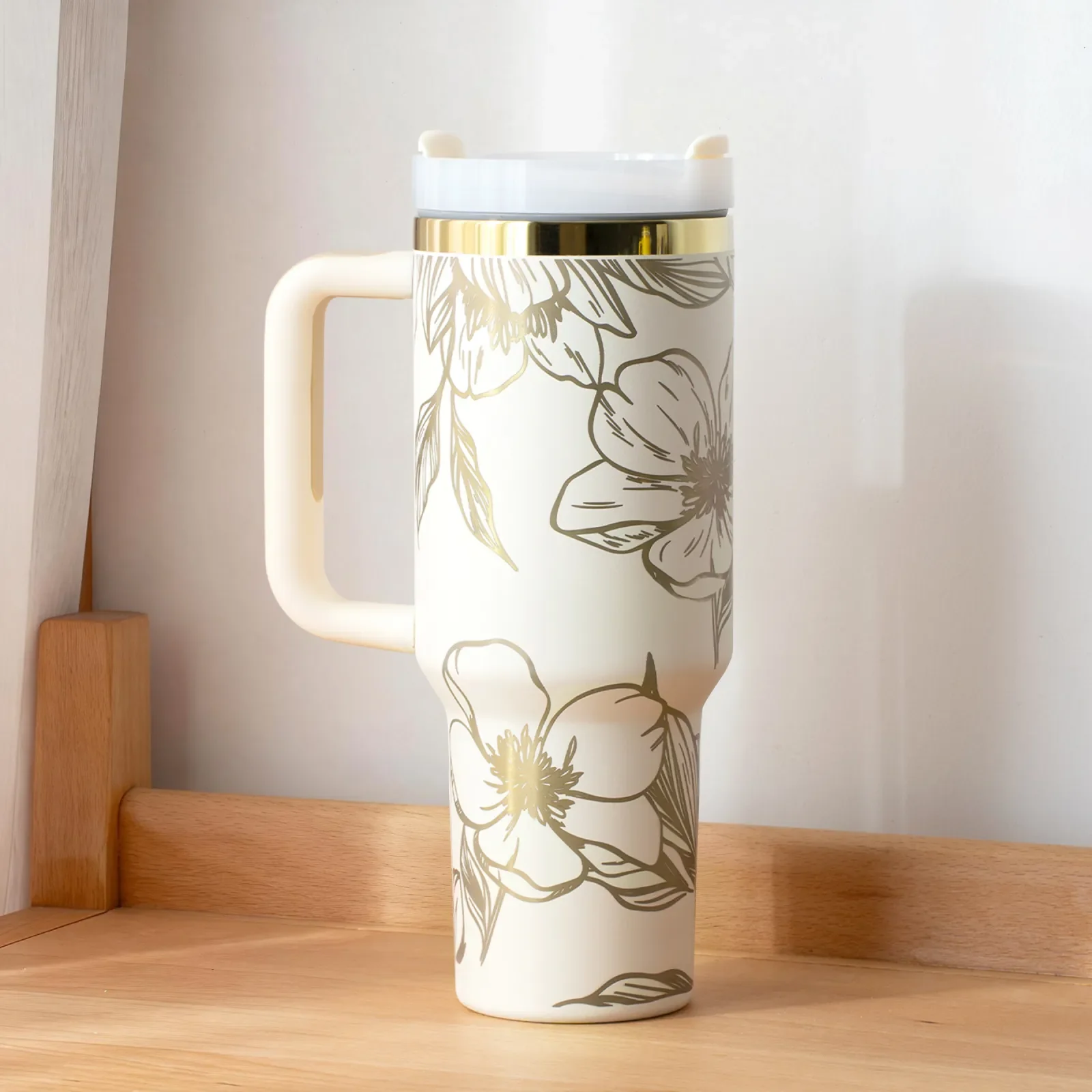 40oz Glow in the Dark Stainless Steel Tumbler with Handle - Image 32