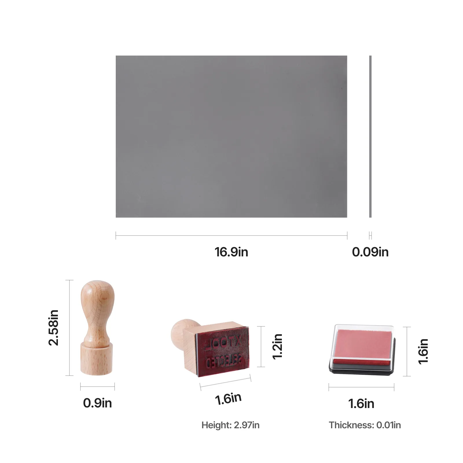 Laser Engraving Rubber Stamp Set - Image 3