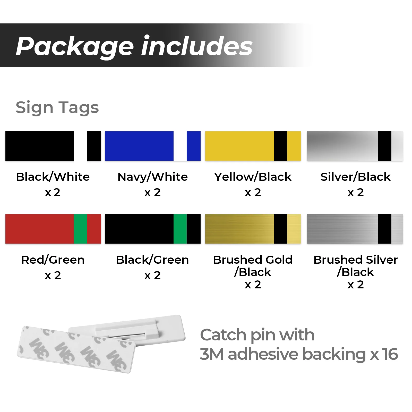 Laser Engraving Two-Tone Plastic Tag Trial Kit (16pcs) - Image 4