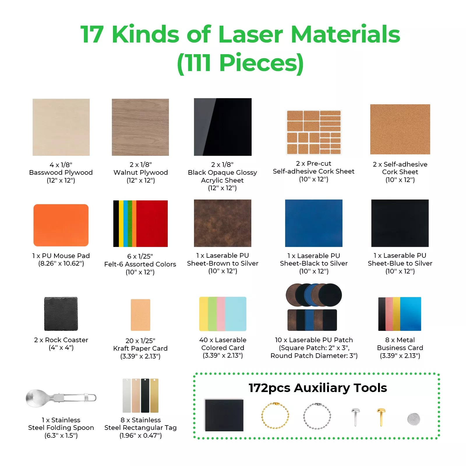 Laser Material Explore Kit (111pcs) - Image 3