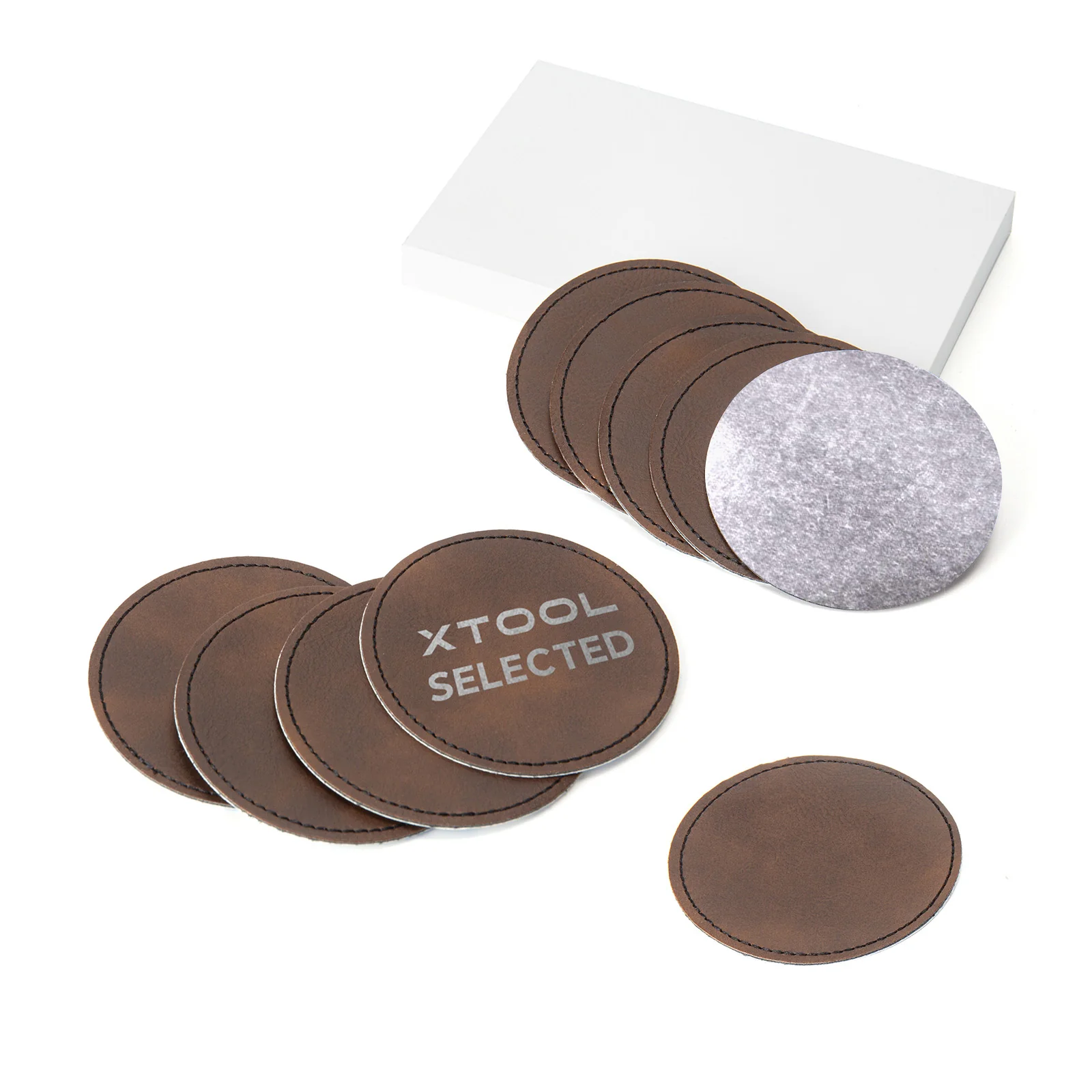 Round Laserable PU Iron-on Patch (10pcs) - Image 7