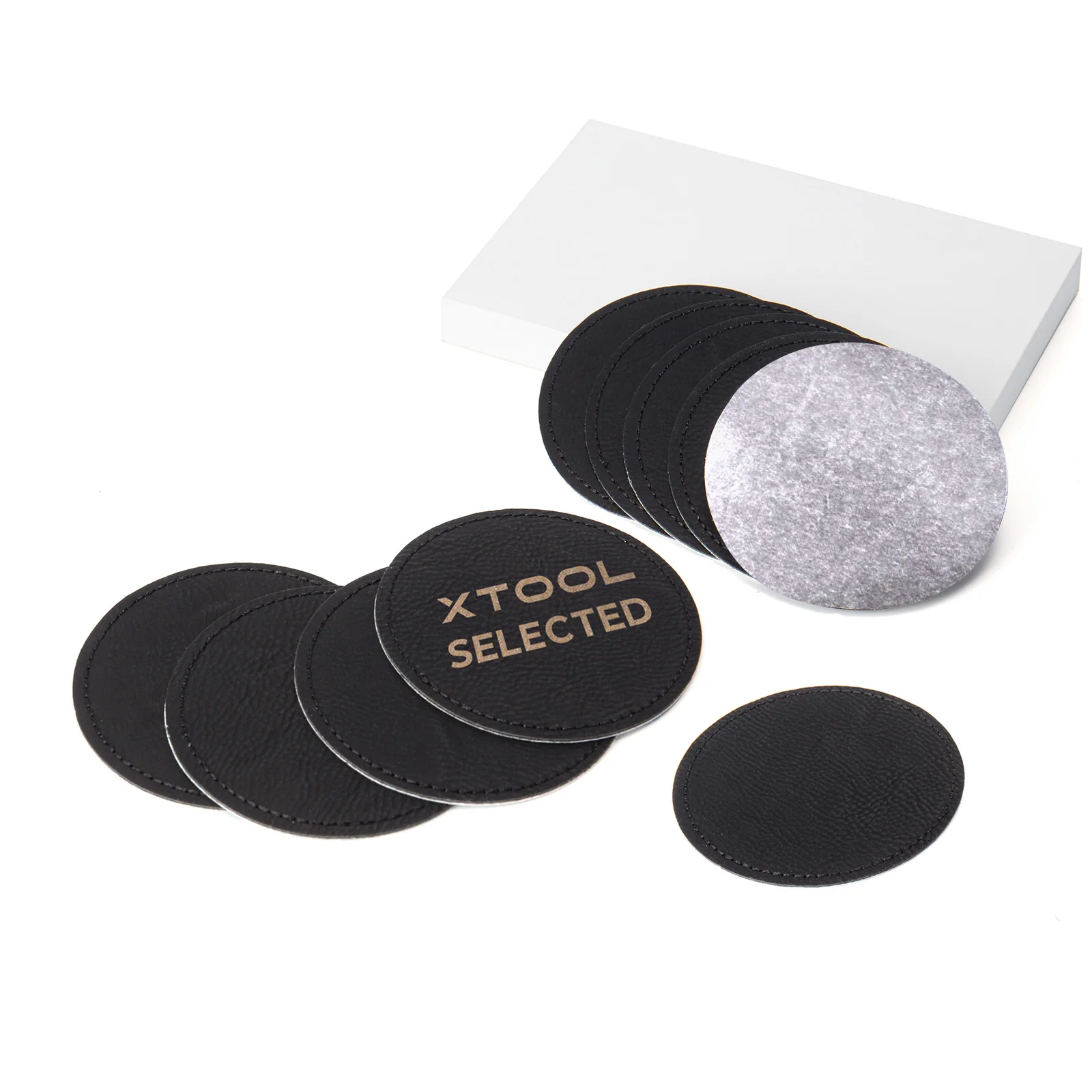 Round Laserable PU Iron-on Patch (10pcs) - Image 9
