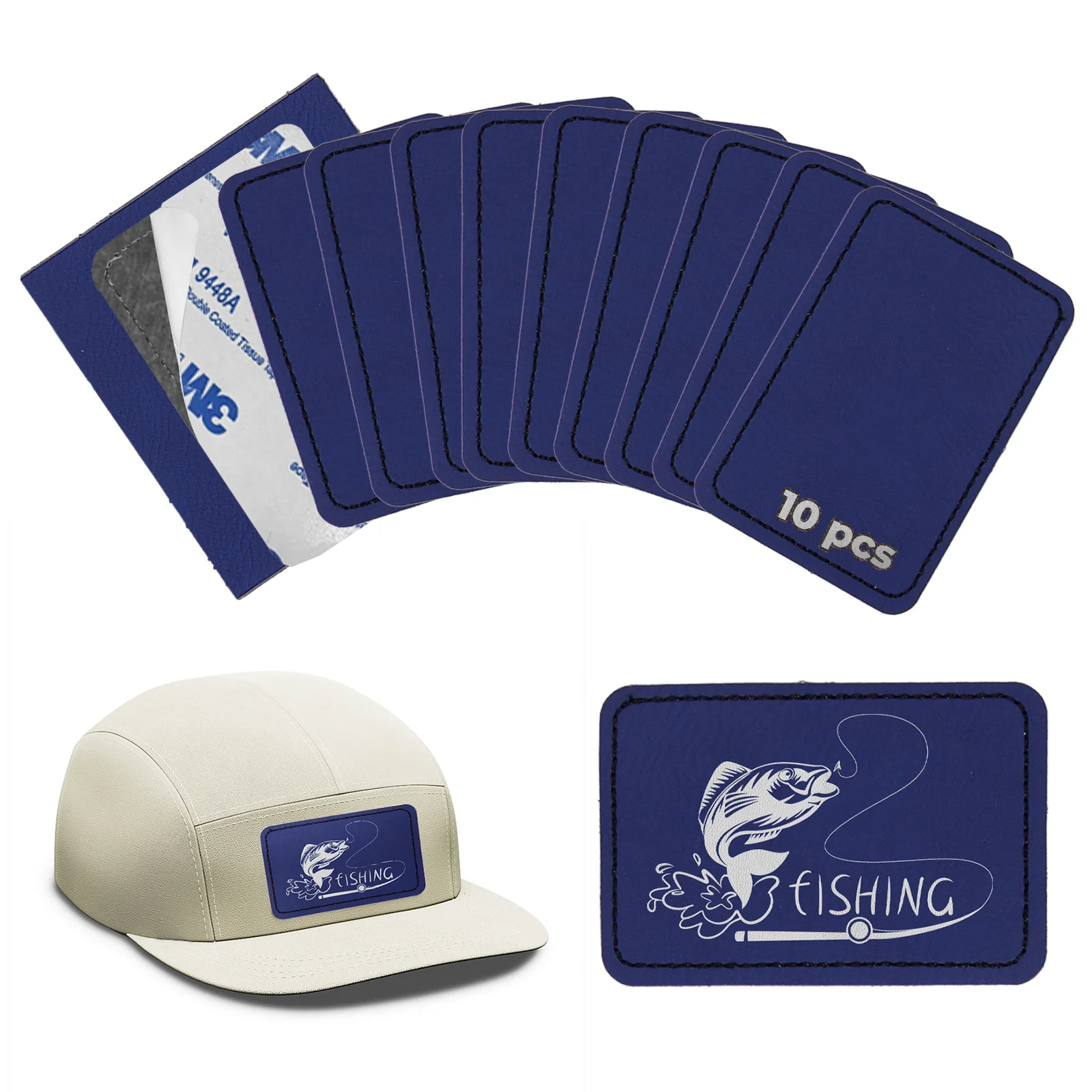 Laserable PU Rectangular Patch (10pcs) - Image 11