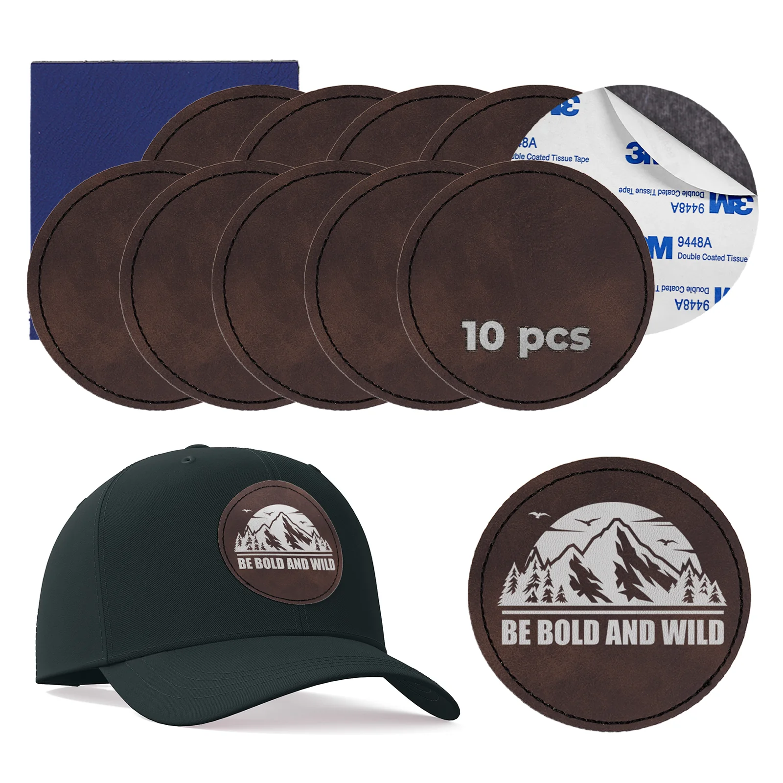Laserable PU Round Patch (10pcs) - Image 13